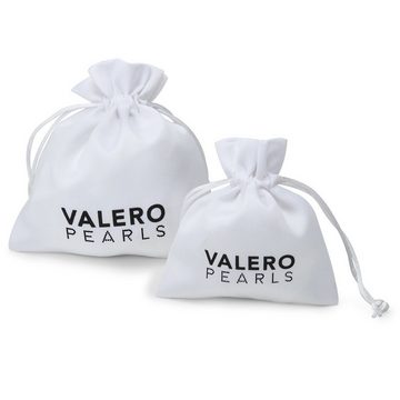 Valero Pearls Paar Creolen roségold, mit Süßwasser-Zuchtperlen
