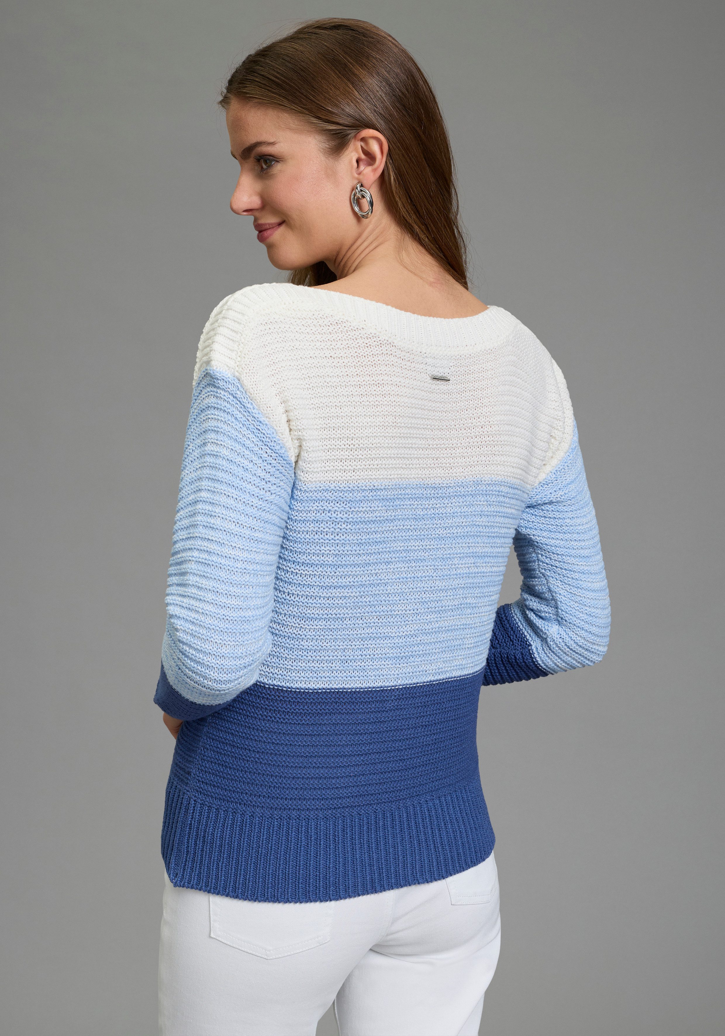Laura Scott Streifenpullover leichter Übergangspullover mit Strukturstrick. € 34,99, (€ 34,99 pro 1 Stk).