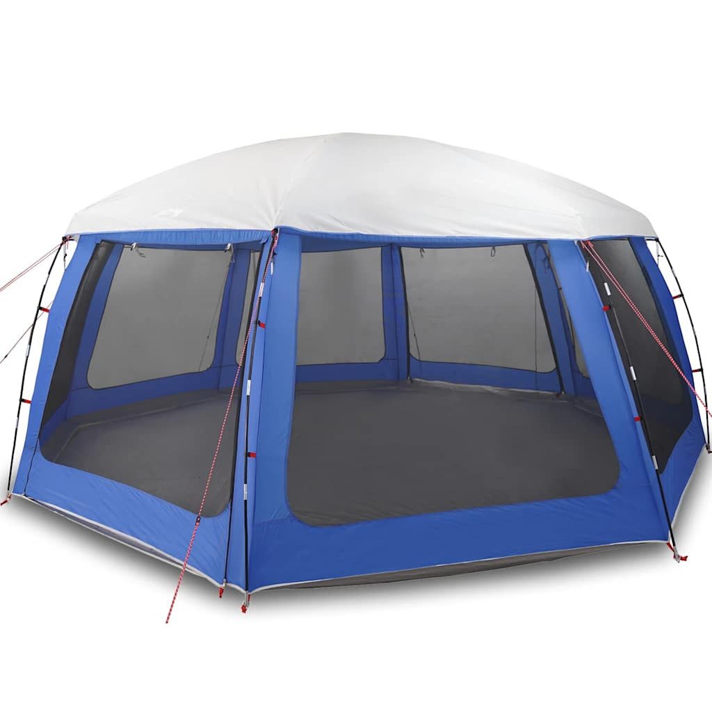 Kuppelzelt Poolzelt mit abnehmbarem Überzelt Netzwänden Azurblau 690x690cm