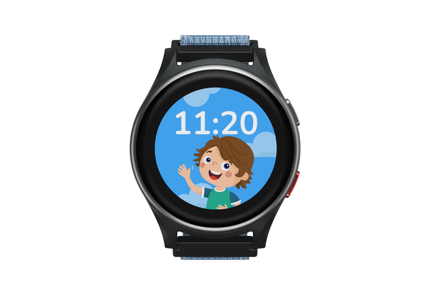 ANIO 6 Kinderuhr mit GPS & Anruffunktion Ortung SOS Knopf Smartwatch (Unbekanntes Betriebssystem), 4G blau