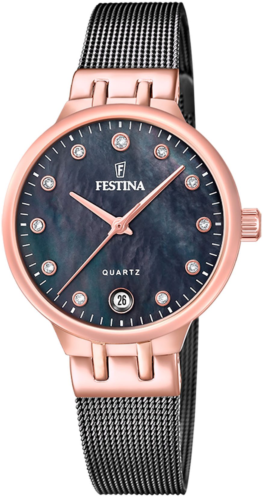 Festina Quarzuhr Mademoiselle F20717/2, Armbanduhr, Damenuhr, günstig online kaufen