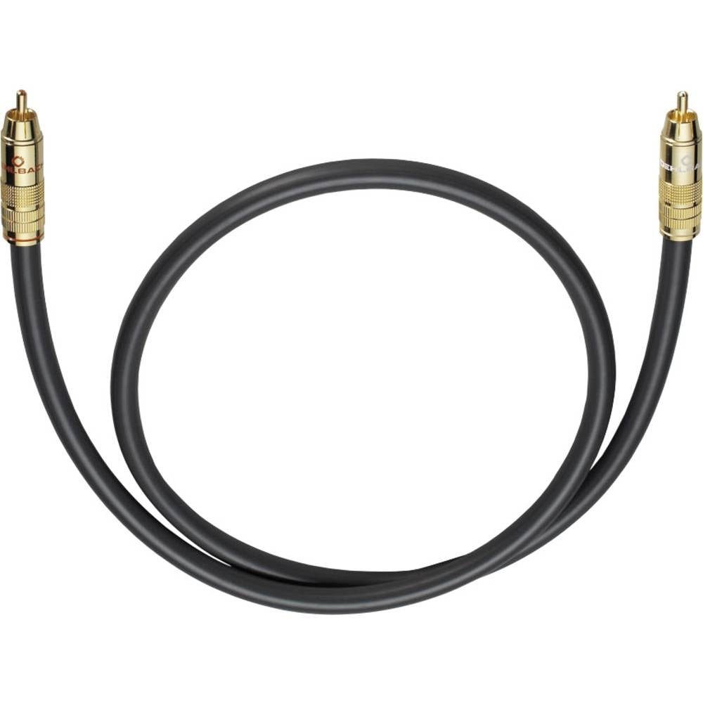 Oehlbach NF 214 Subwoofer Cinch-Kabel,1 m 204501 Audio- & Video-Kabel, vergoldete Steckkontakte