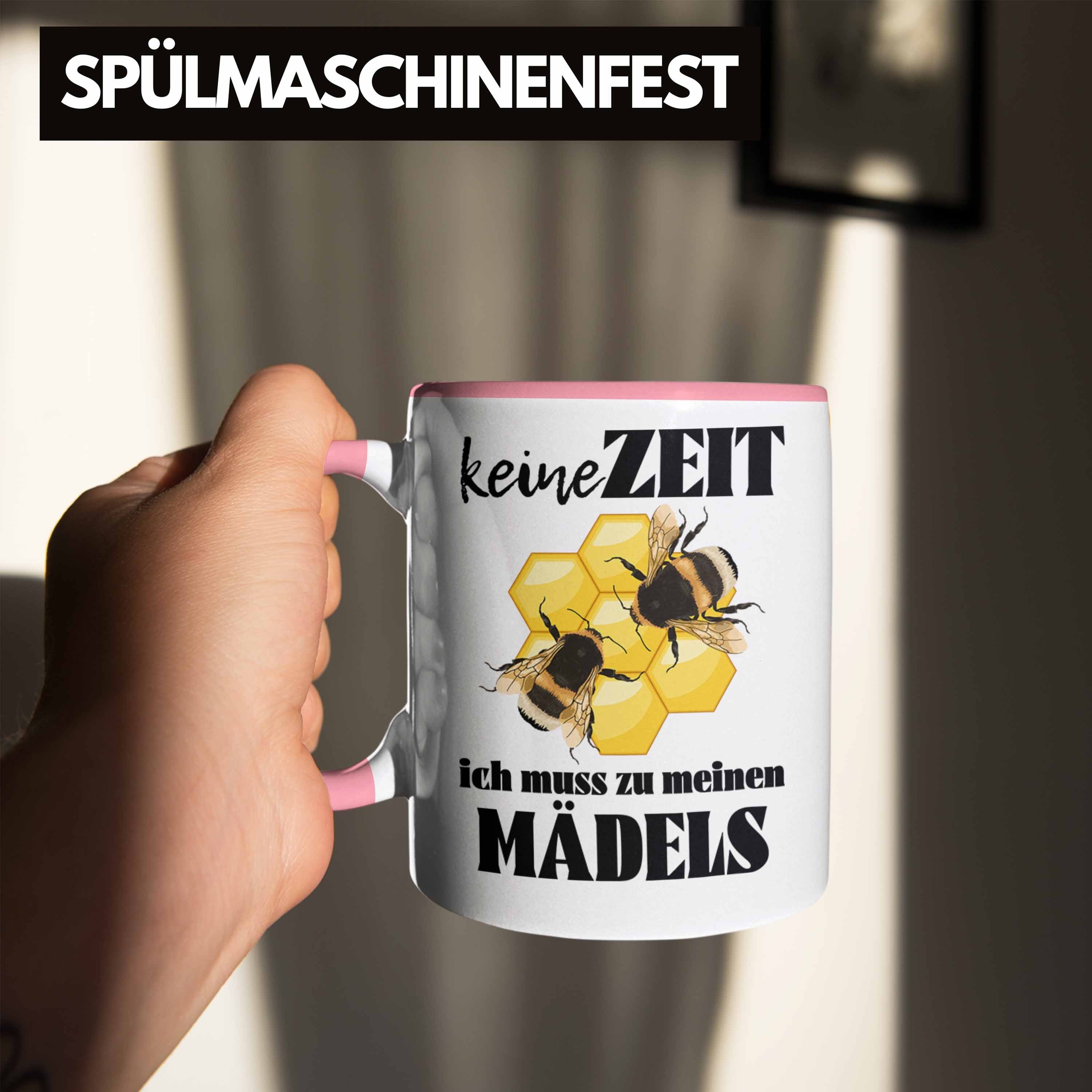 Bienen Zuebhör Tasse Bienenzucht Tasse Geschenk Rosa Imker Bienenzüchter Kaffeetasse - Geschenkideen Trendation Trendation