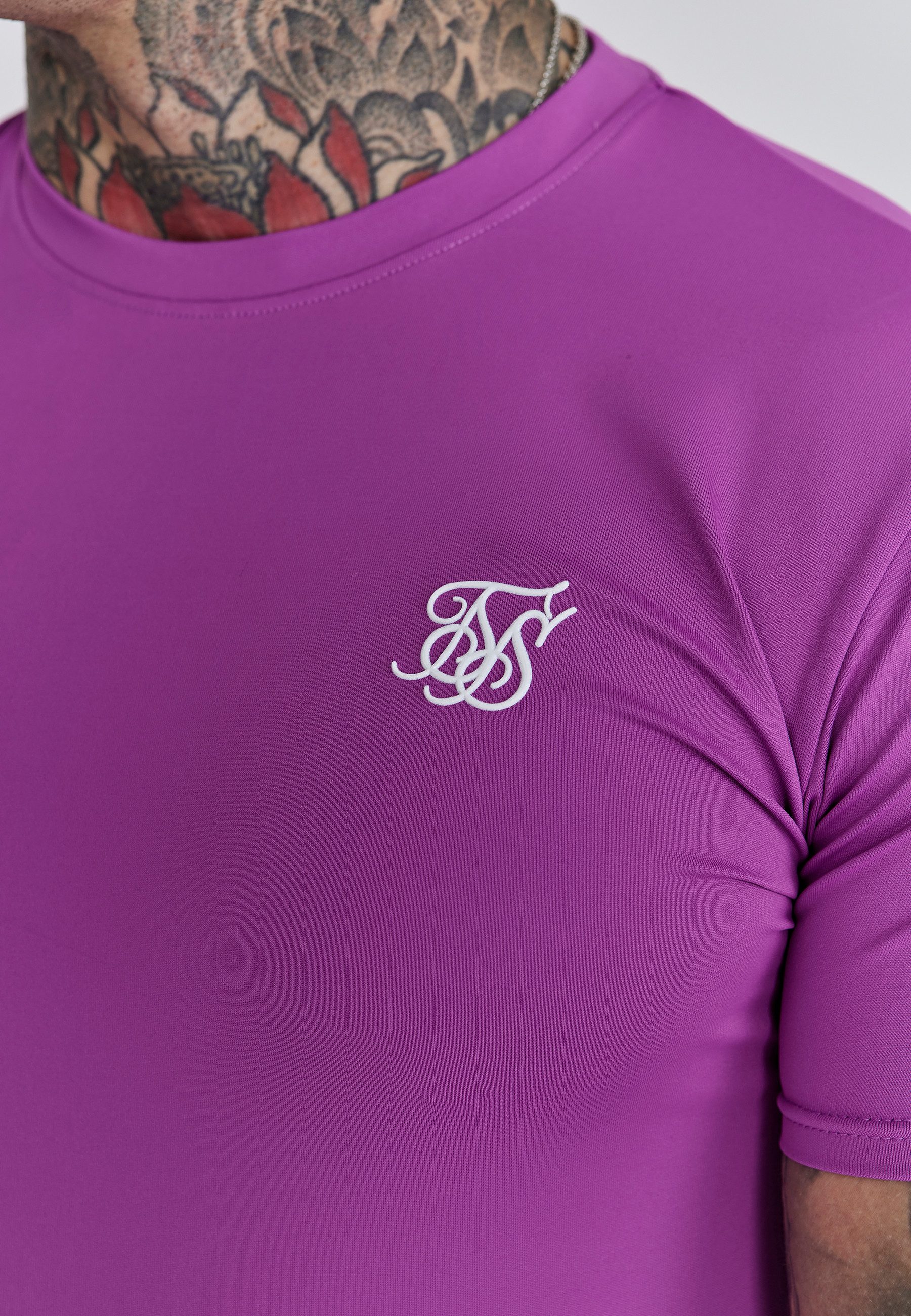 Siksilk T-Shirt SikSilk Herren Pink Muscle Fit T-Shirt günstig online kaufen