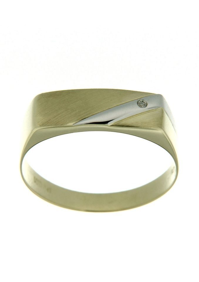 Firetti Siegelring Schmuck Geschenk Gold 333 Herrenring Goldring, mit Brillant