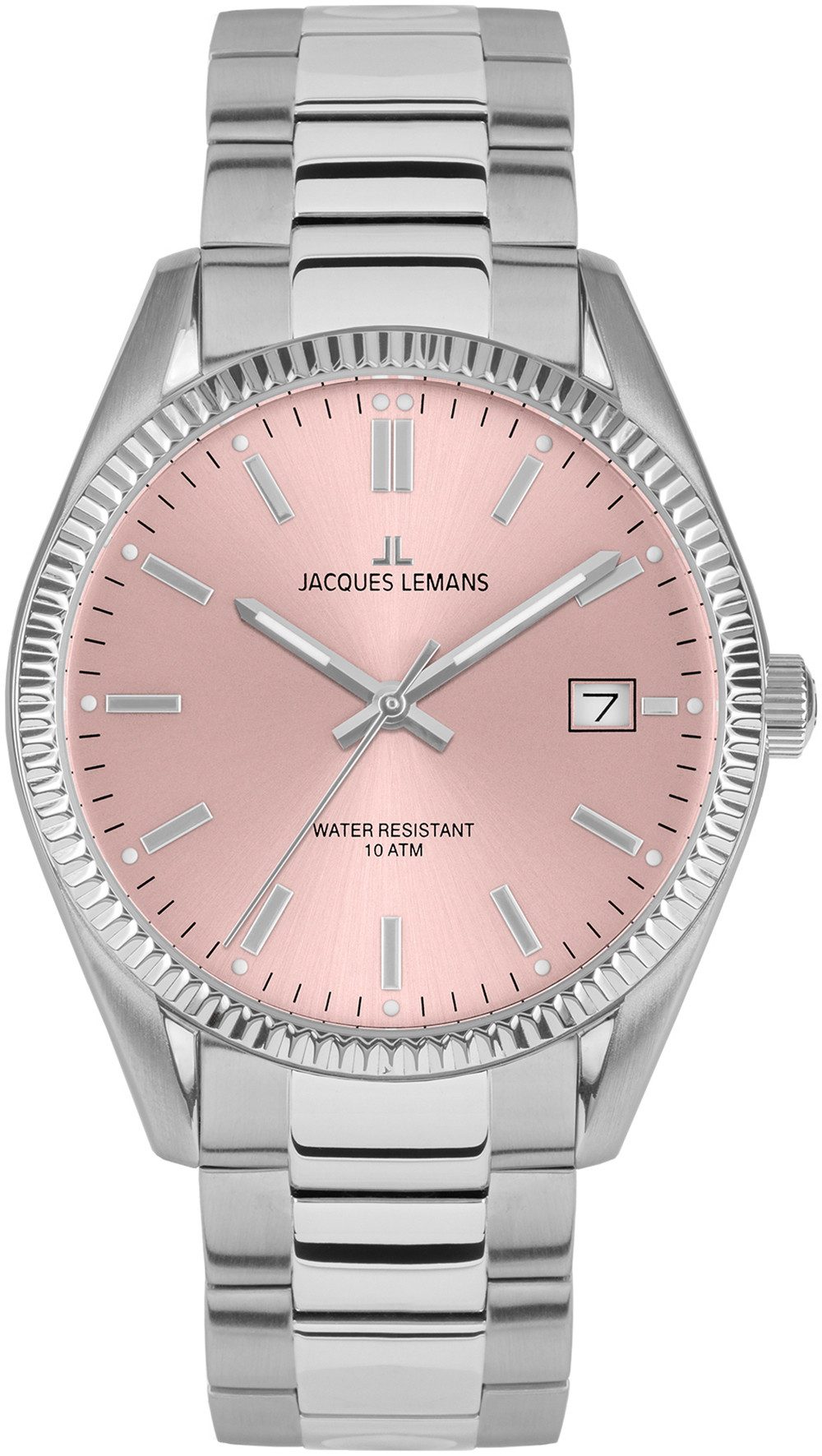 Jacques Lemans Quarzuhr Derby 50-4G, Armbanduhr, Damenuhr, Datum, Leuchtzei günstig online kaufen