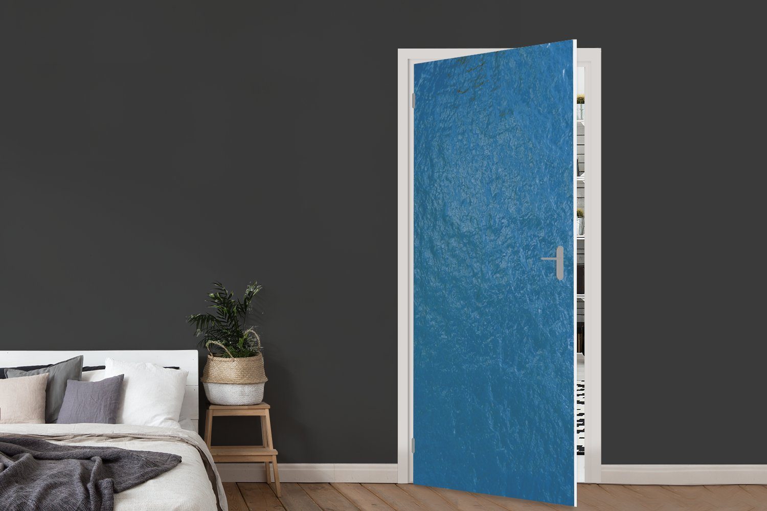 MuchoWow Türtapete Meer - Ozean St), Matt, - Tür, Blau, für Türaufkleber, bedruckt, (1 Fototapete 75x205 cm