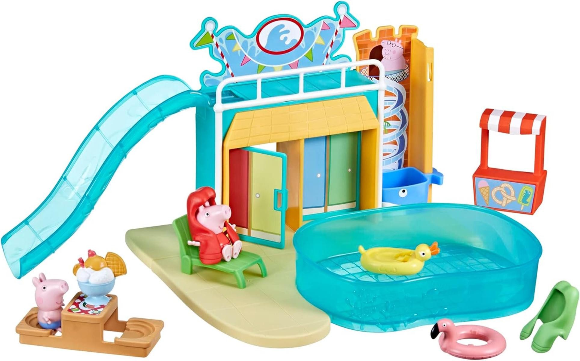 Hasbro Wasserspielzeug Peppa Pig Spielzeuge Schwimmbad-Spaß mit Peppa Spielset 15 tlg. ab 3+