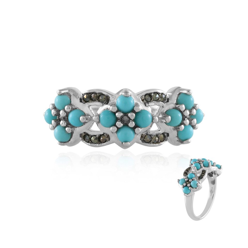Cavill Silberring Dornröschen Türkis Silber Ring günstig online kaufen