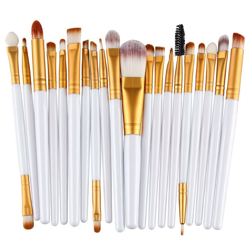 Kosmetikpinsel-Set 20 Stück Make-up,Pinsel zum professionellen auftragen von Lidschatten