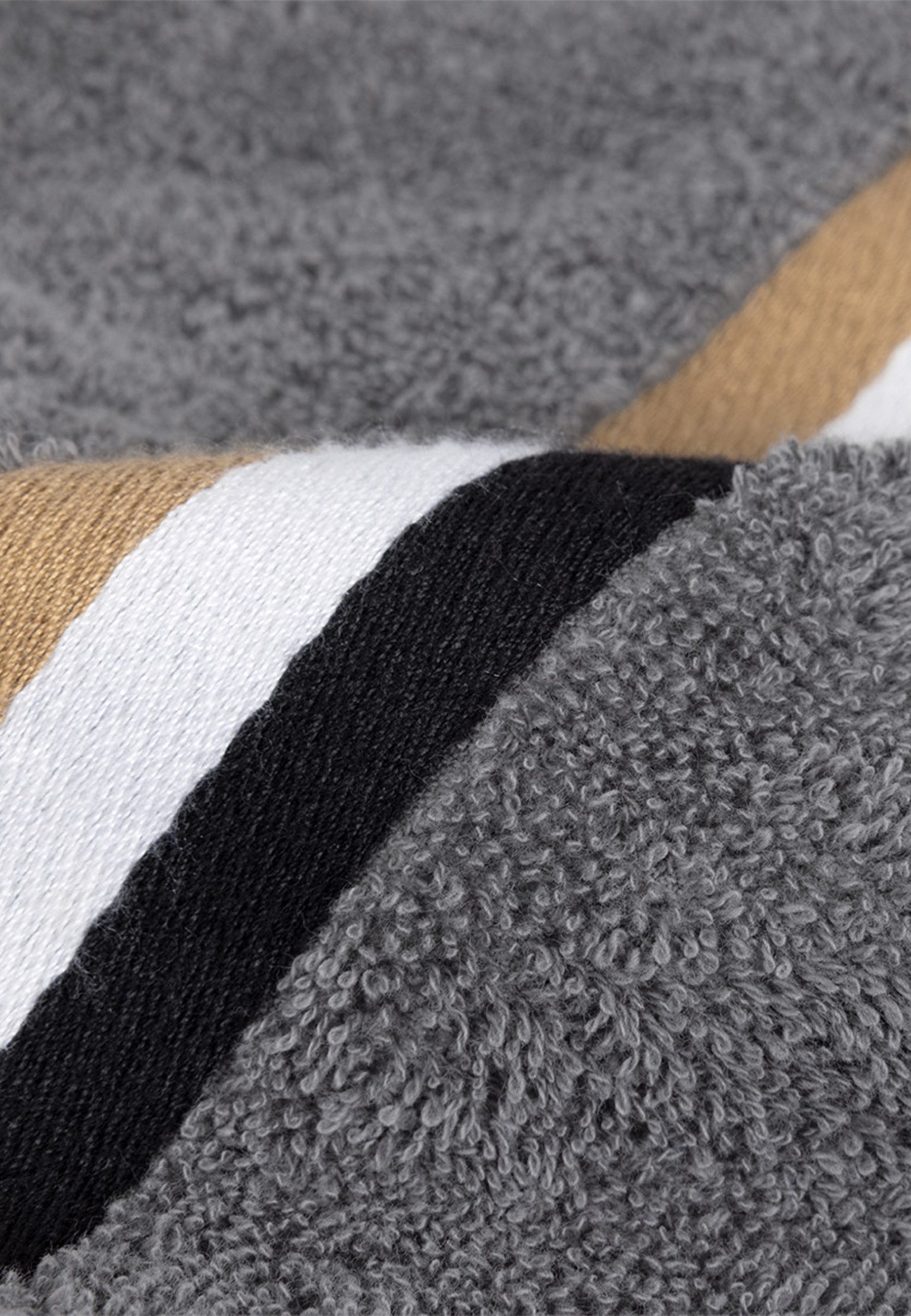 BOSS Home Badetuch BLINEA, Frottier (1-St), mit Label-Applikationen