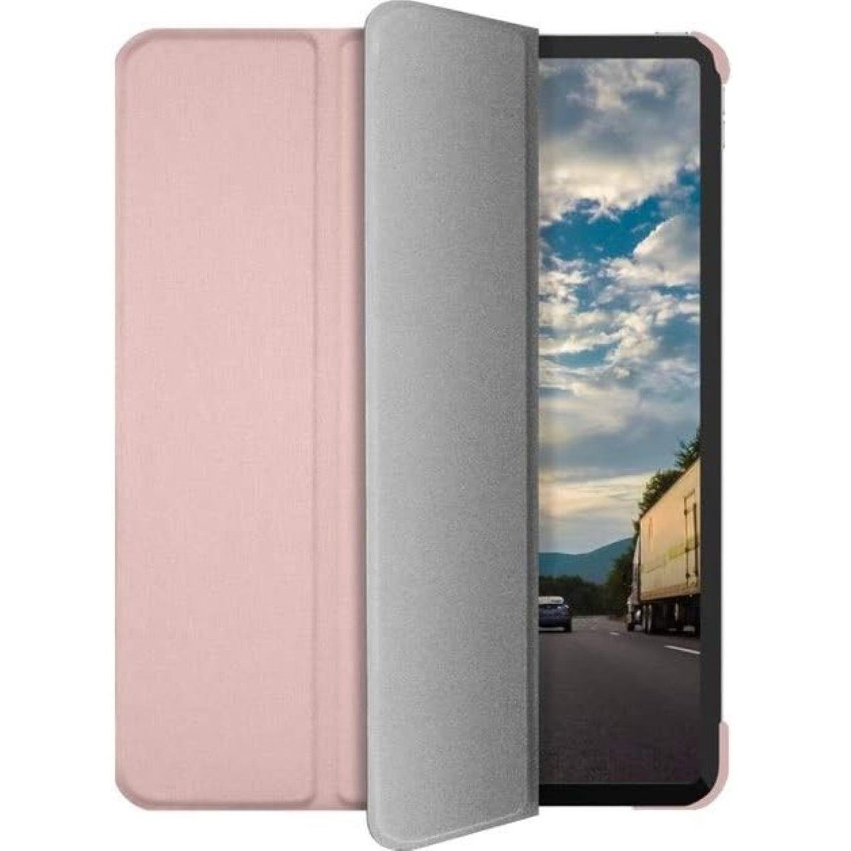 Macally Tablet-Hülle Schutz-Hülle Ständer Smart Tasche Cover Etui Rose, für iPad Pro 11" 2020 2021 2022 Befestigung für Apple Pencil