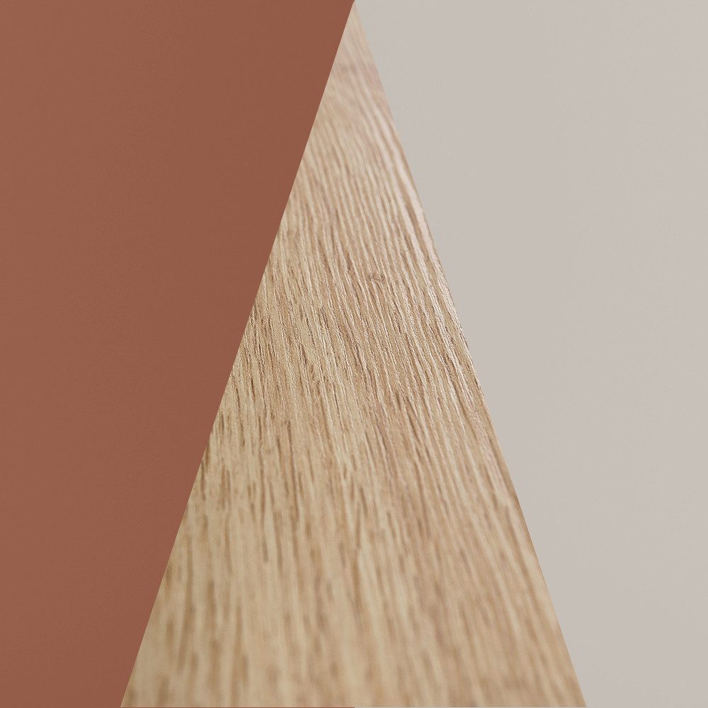 Lomadox Wohnzimmer-Set DELFT-141, (Mega-Spar-Set, 4-St., Couchtisch Highboard Lowboard Sideboard), in keramikrot und kaschmir mit Eiche, modern, grifflos