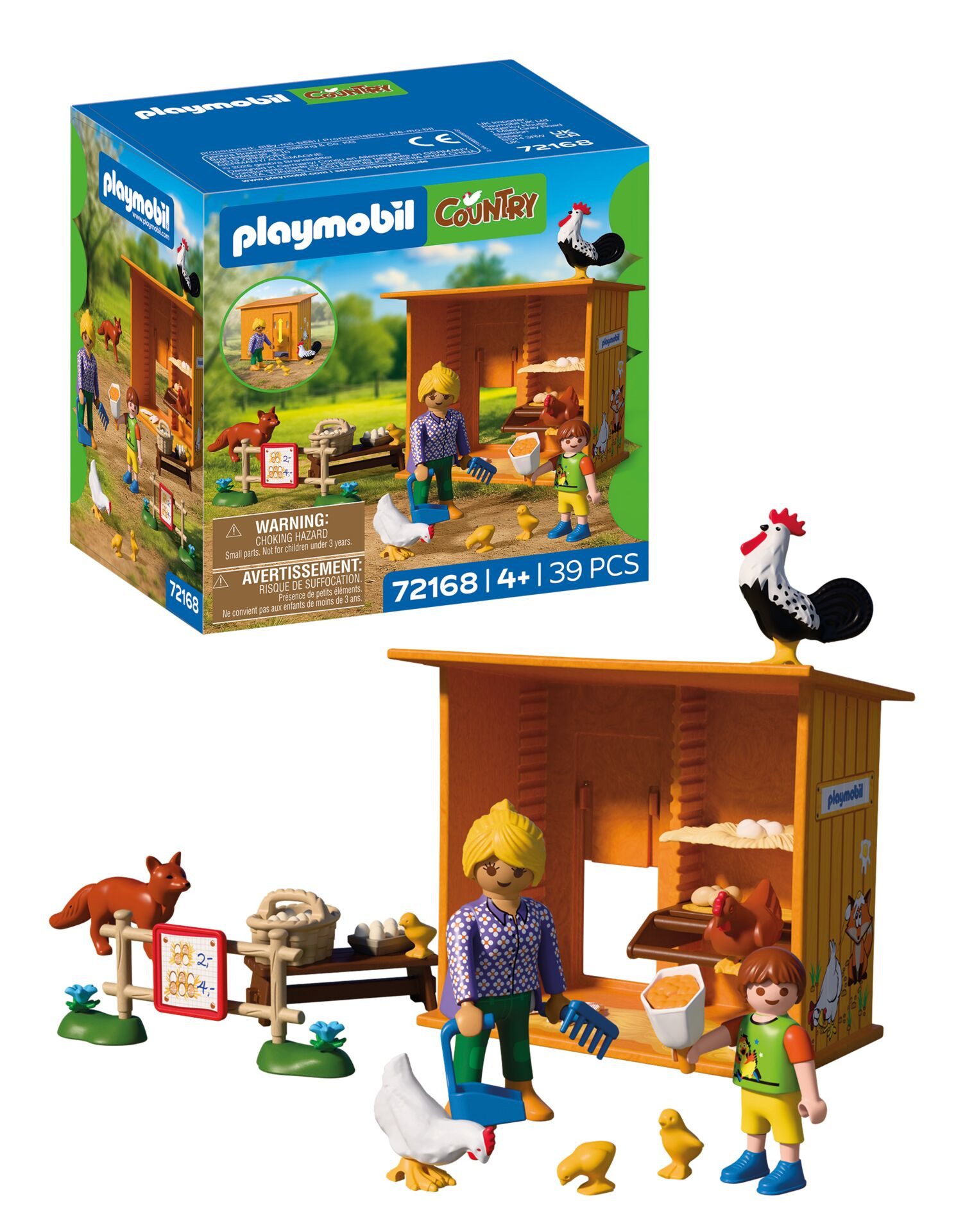 Playmobil® Hühnerstall (72168), Country Konstruktions-Spielset, Made in Europe