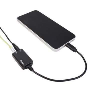 Hama USB-C externe Soundkarte auf 3,5mm Klinke Tablet-Kabel, Klinken-Buchse Adapter Audio Konverter für PC Notebook MacBook Tablet