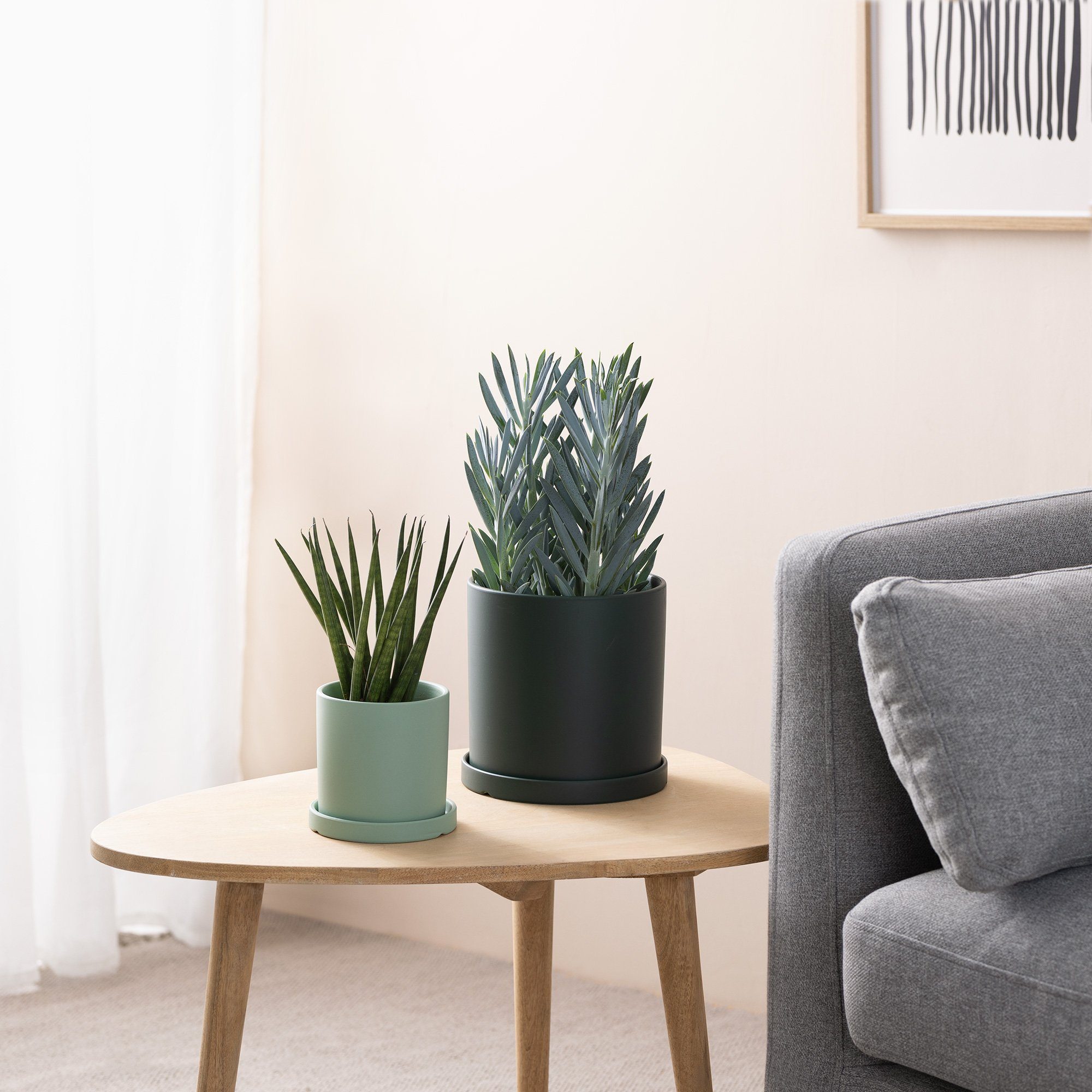 Navaris Übertopf Keramik Blumentopf Set S+M/L günstig online kaufen