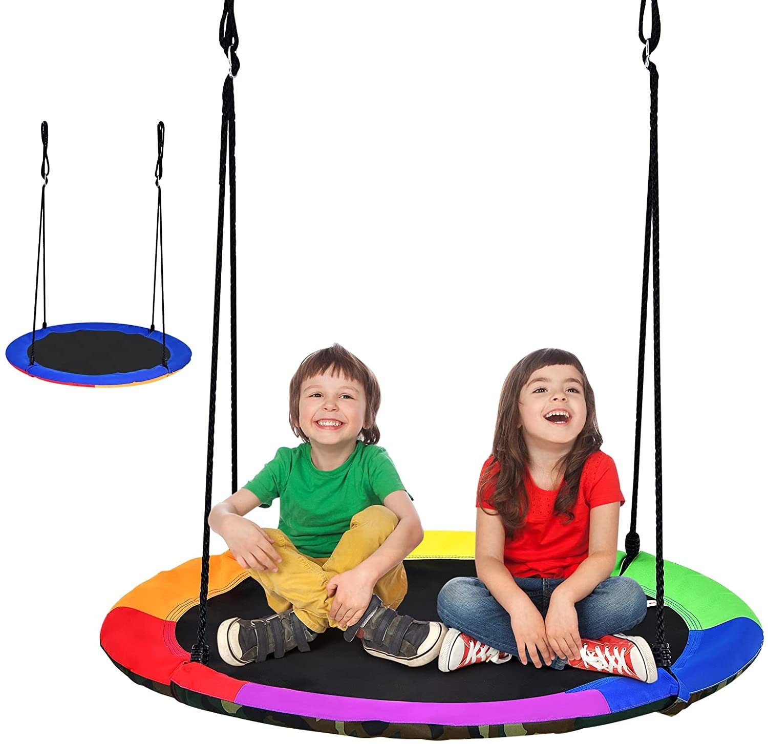 Kinder Schaukel Disc Spielzeug Sitz Kinder Schaukel rund Seil Schaukeln Outdoor 