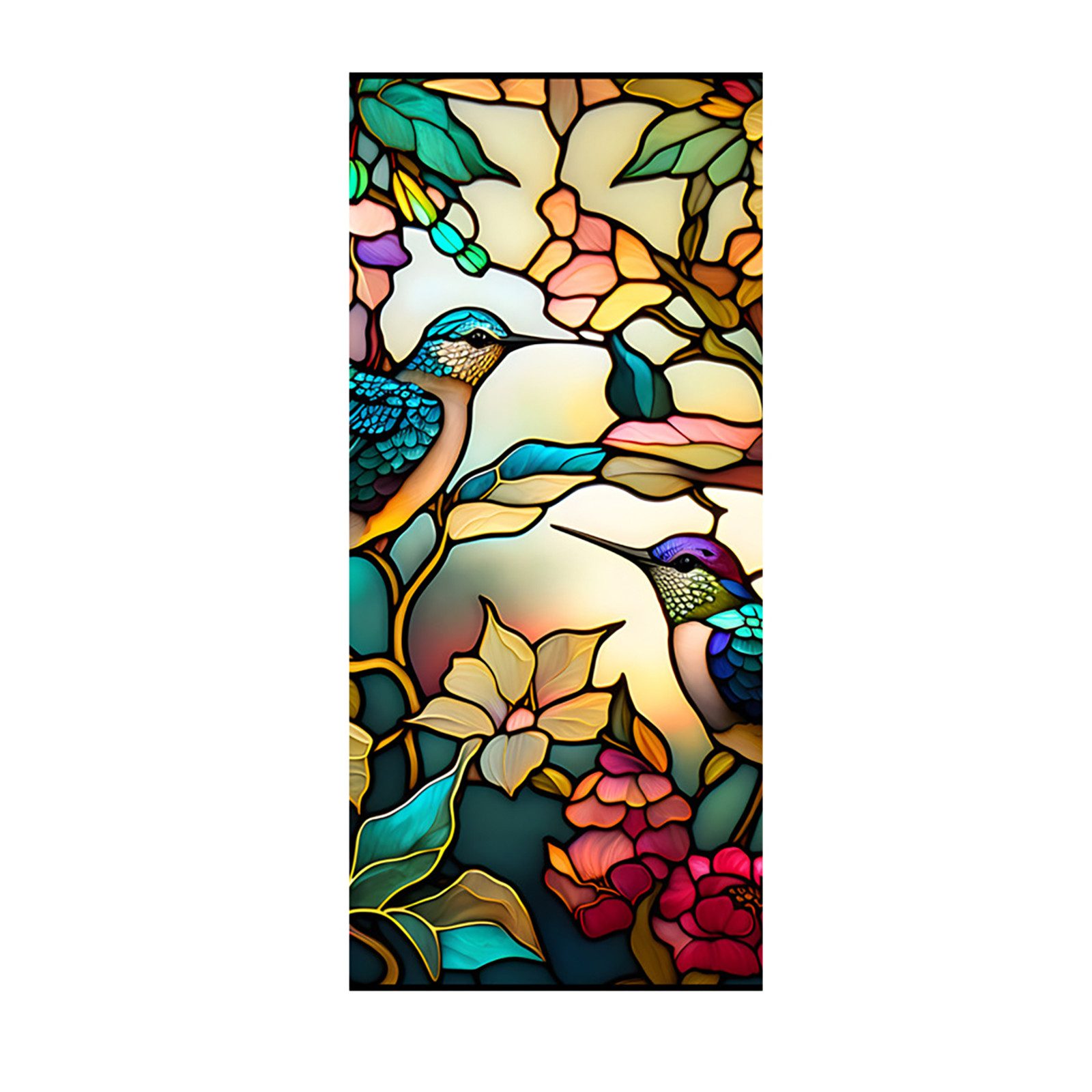 GarveeMore Fenstersticker PVC-Farbglas Glas Fensterfolie Aufkleber günstig online kaufen