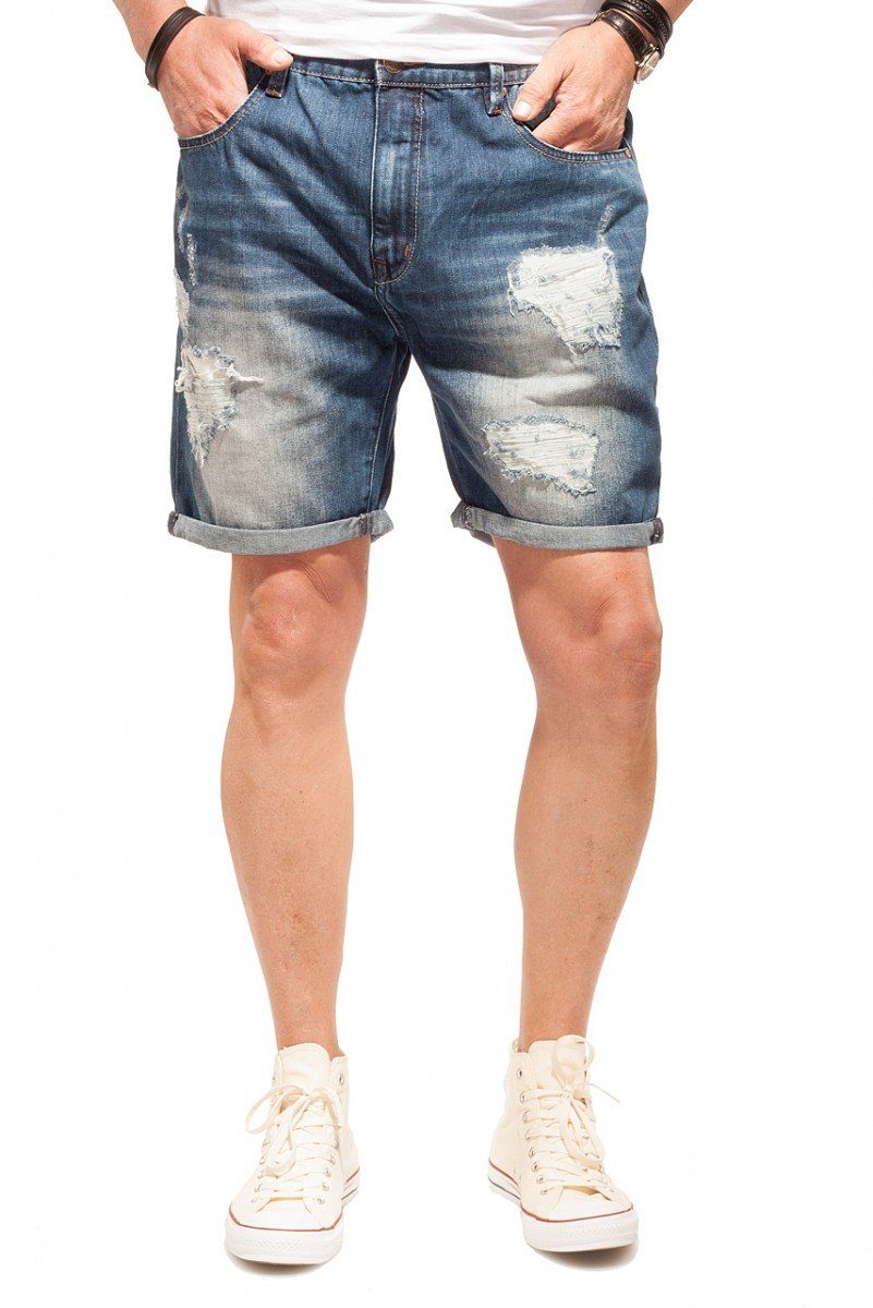 Look Shine im Shorts Original kurze Jeansshorts Used