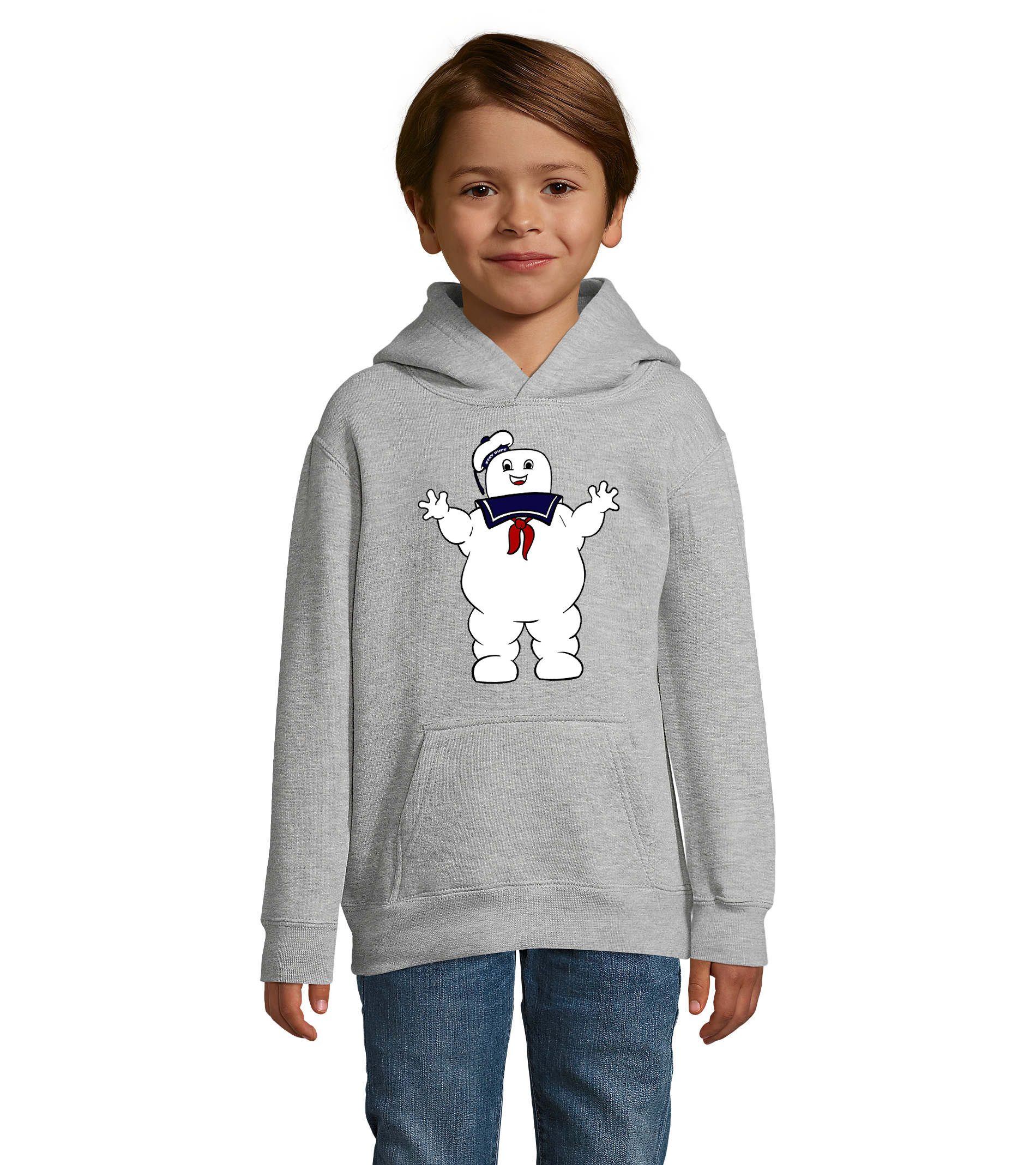 Blondie & Brownie Hoodie Kinder Hoodie Marshmallow Geist Cartoon Kultmotiv Freizeit Pullover (Einzelstück, Einzelartikel) Marshmallow Abenteuerheld Kinderedition
