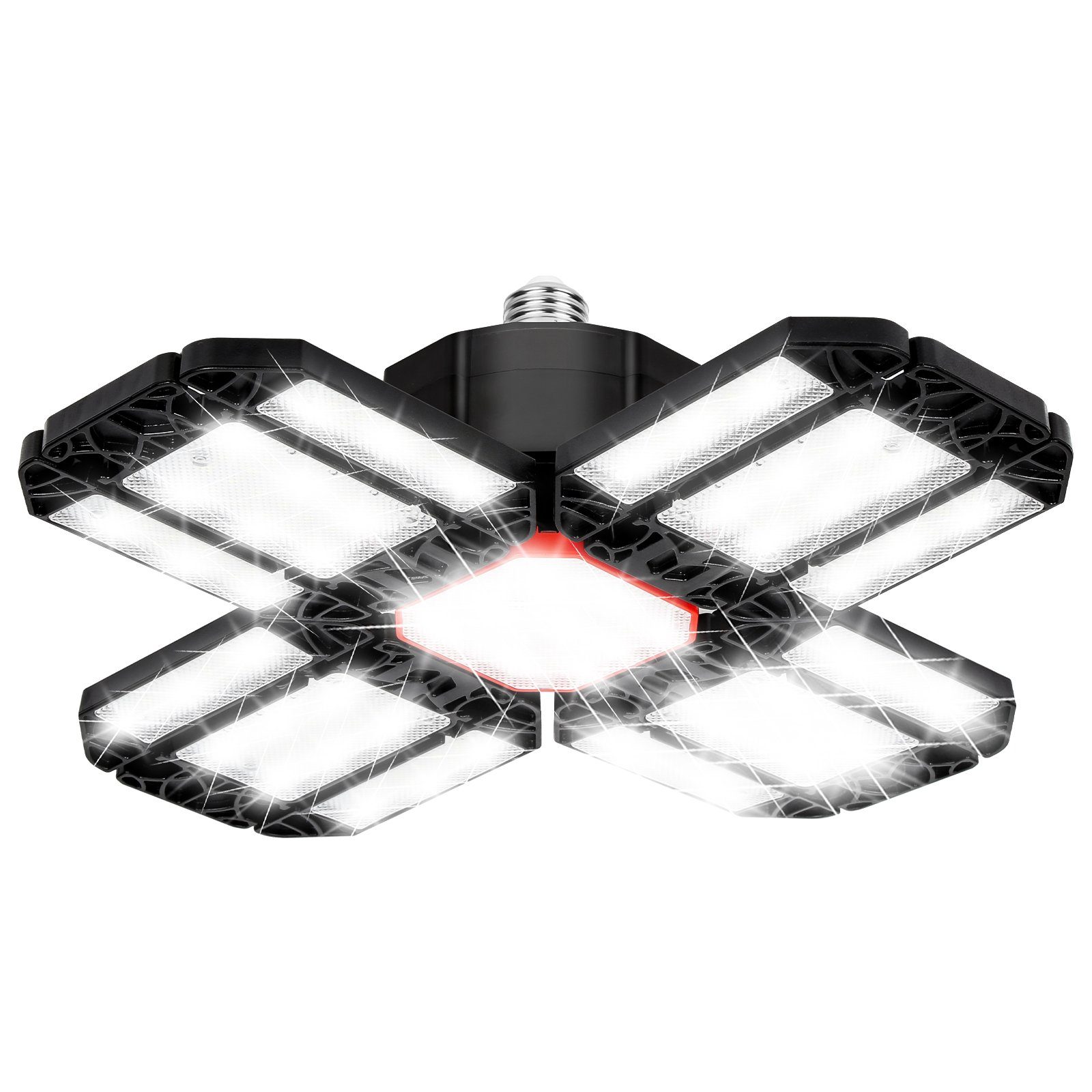 Gimisgu LED Deckenleuchte LED Hallenbeleuchtung Industrielampe UFO bay Hallenstrahler 200W, LED fest integriert, Tageslichtweiß