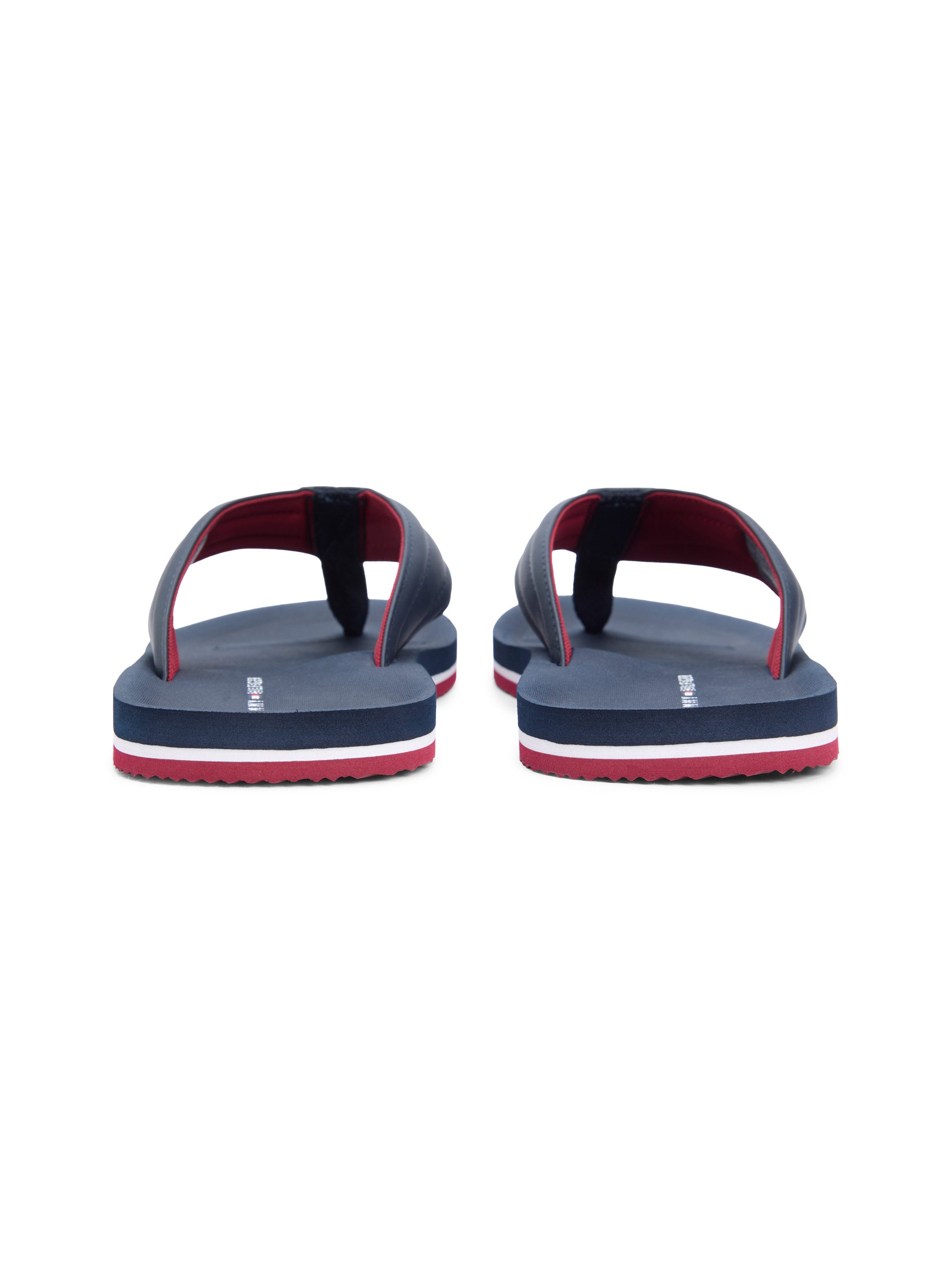 Tommy Hilfiger HILFIGER PADDED BEACH SANDAL Zehentrenner Sommerschuh, Flats, Strandschuh mit Ziersteppung