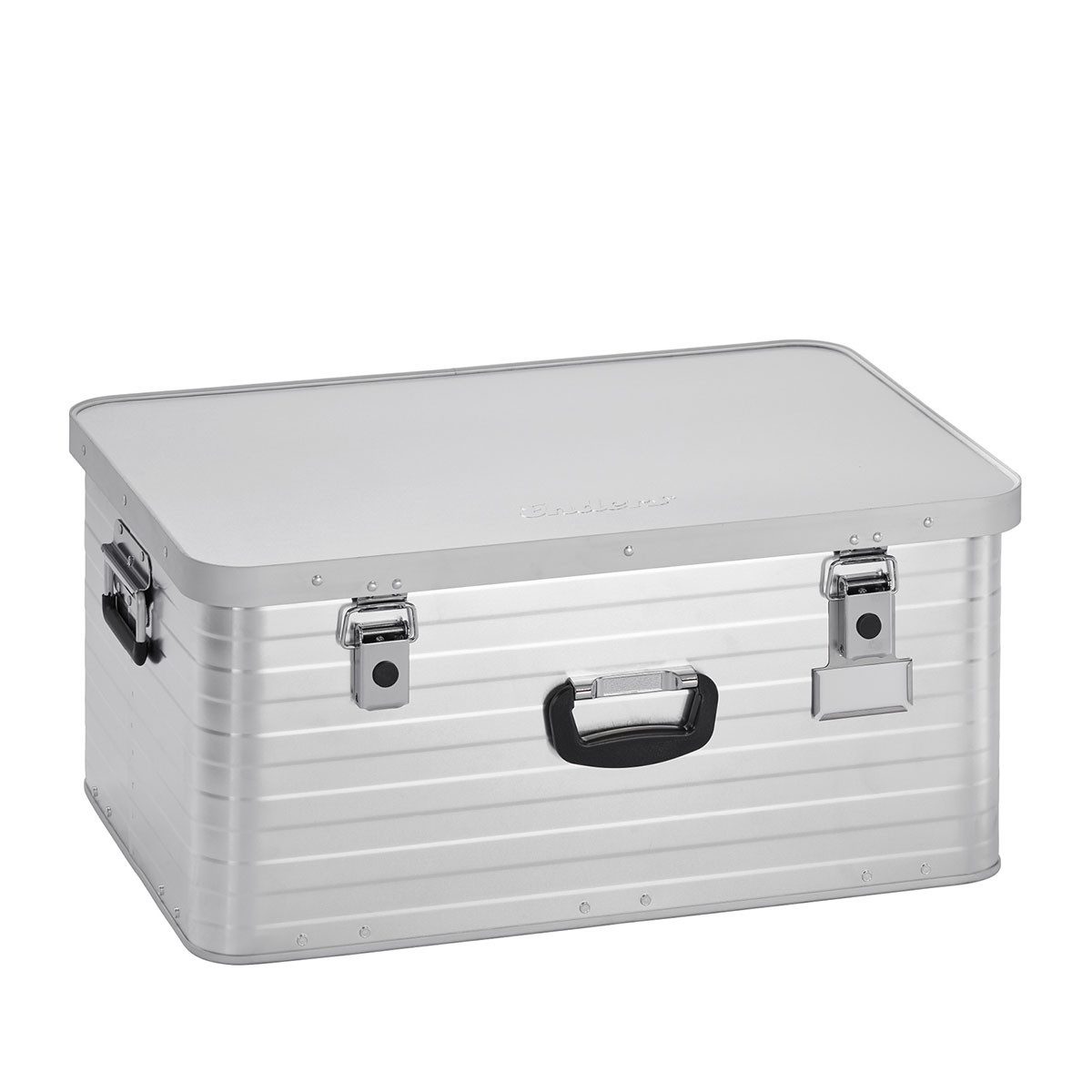 Enders® Aufbewahrungsbox Alubox 80 L, hochwertig verarbeitet mit Moosgummidichtung, Alukiste Transportbox Lagerbox Alukoffer Metallkiste Alubox