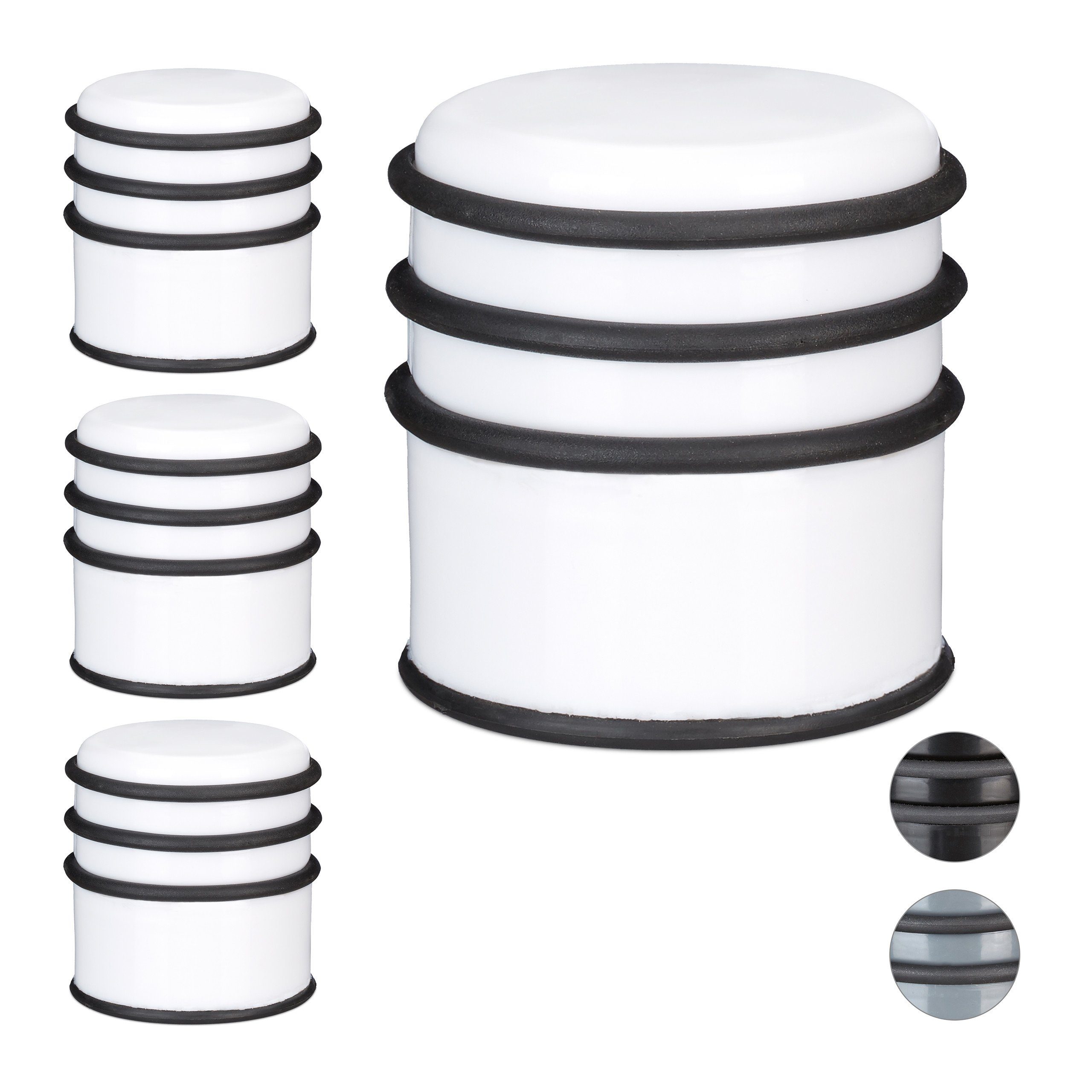 Türstopper 4 x Türstopper weiß
