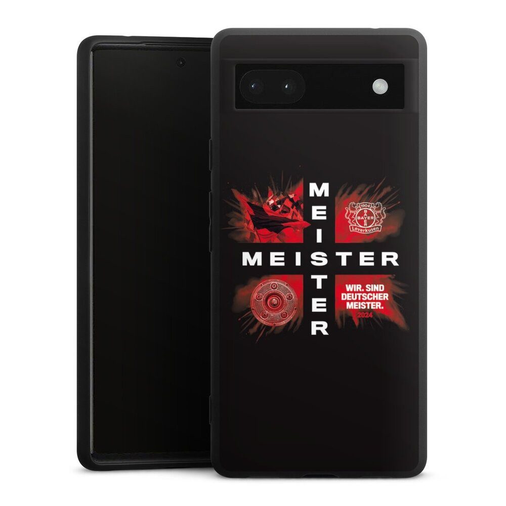 DeinDesign Handyhülle Bayer 04 Leverkusen Meister Offizielles Lizenzprodukt, Google Pixel 6a Silikon Hülle Premium Case Handy Schutzhülle