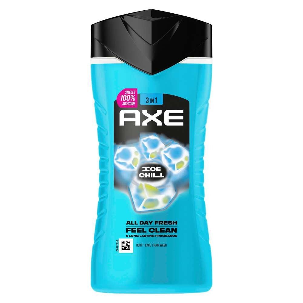 axe Duschgel AXE 3IN1 Body Wash SHOWER GEL Ice Chill