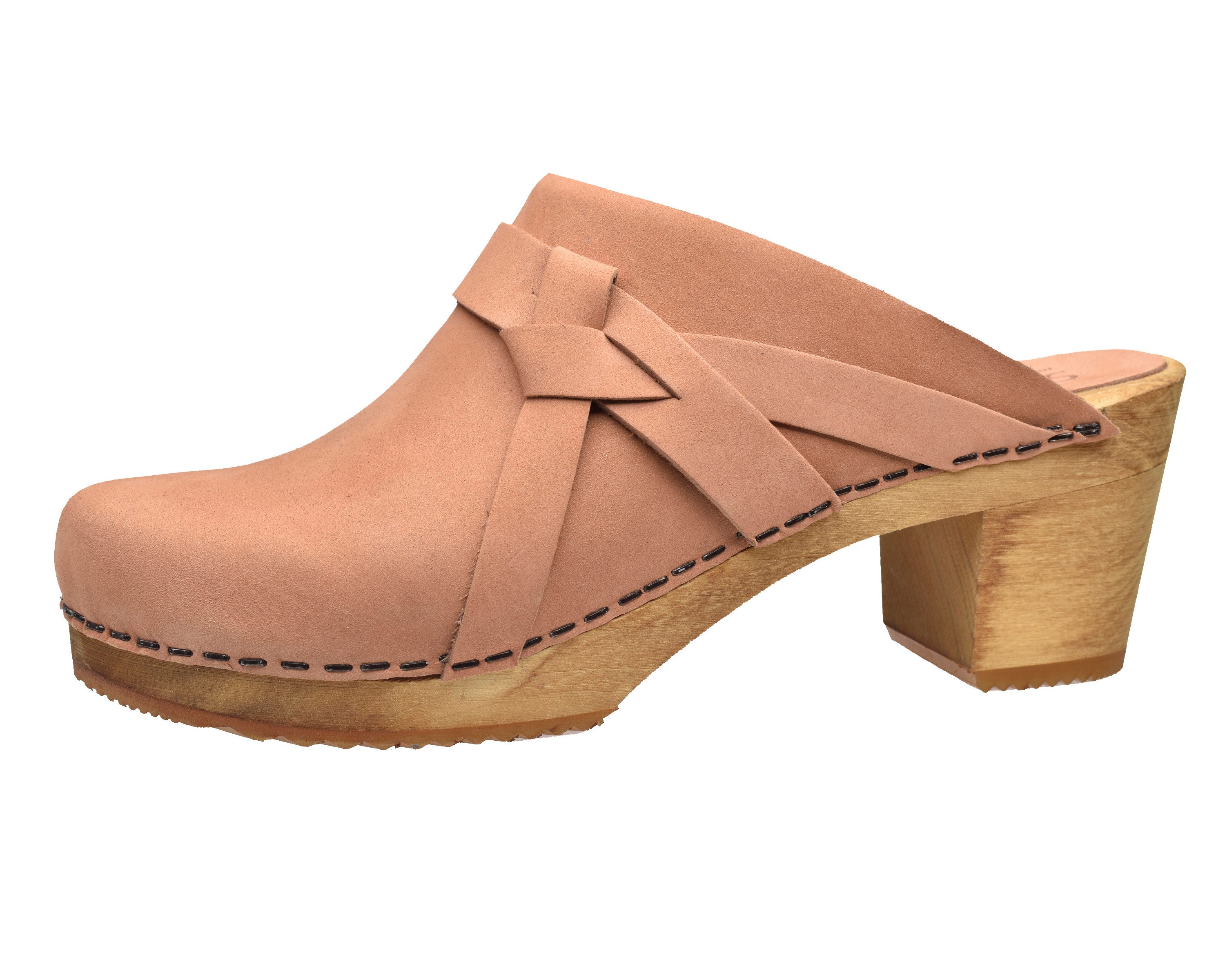 Sanita Wood Manuella Square Clog