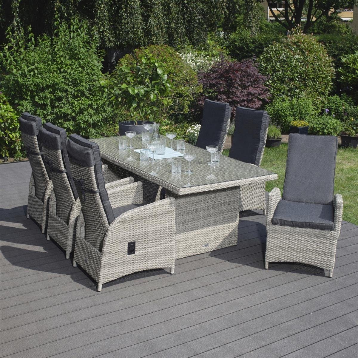 bellavista Home&Garden® Loungeset »Rattan Dininglounge Rho 14teilig