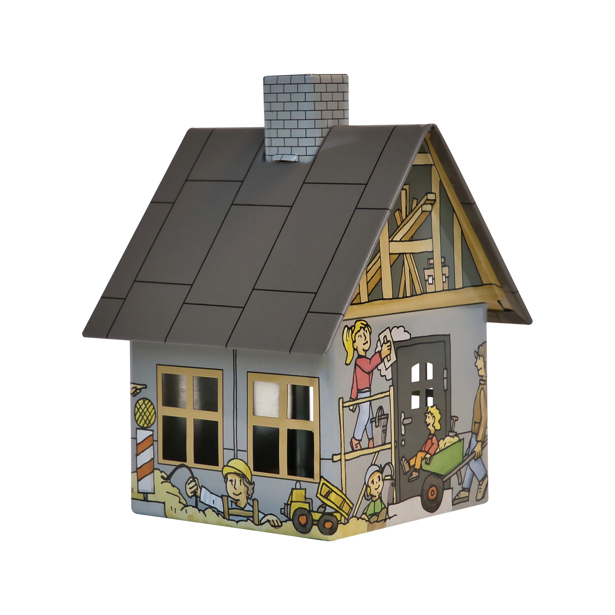 Crottendorfer Räucherhaus Crottendorfer Metall-Räucherhäuschen, verschiedene Motive, inklusive Räucherkerzenhalter