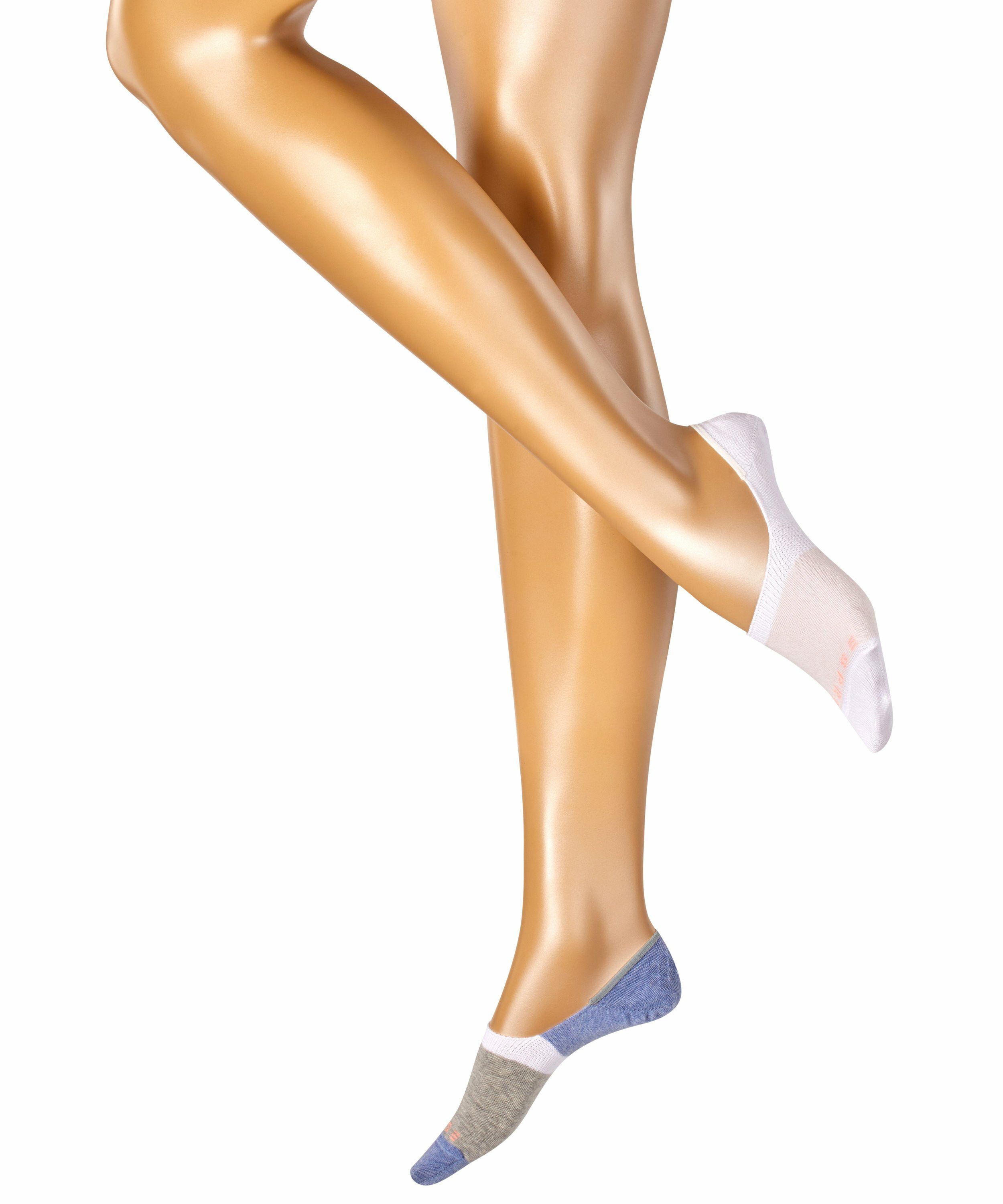 Esprit Füßlinge Colour Block 2-Pack (2-Paar) mit zwei Mustervarianten