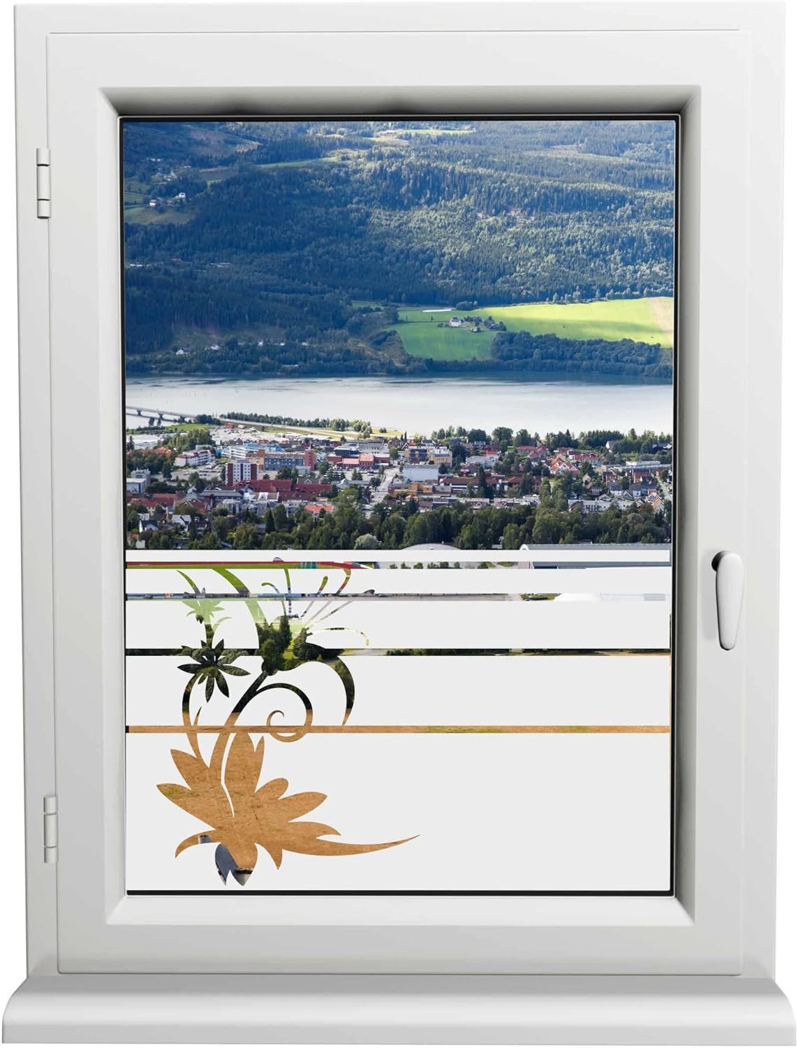 INDIGOS UG Fensterfolie H50Line Sonnenschutzfolie – Stilvoller Sichtschutz für Fenster
