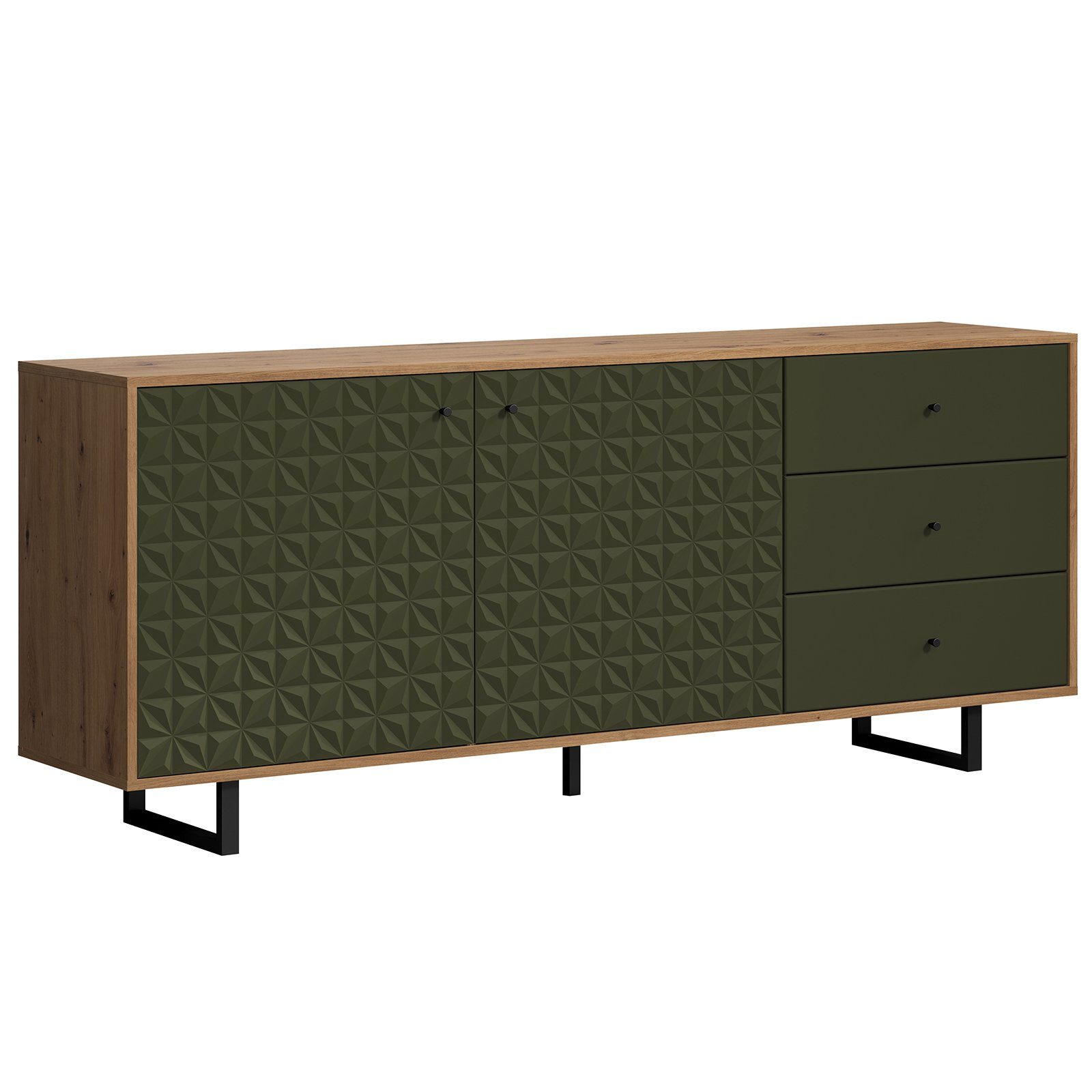 trendteam Lowboard Sideboard Sentra, Kommode Anrichte TV-Schrank Wohnzimmer günstig online kaufen