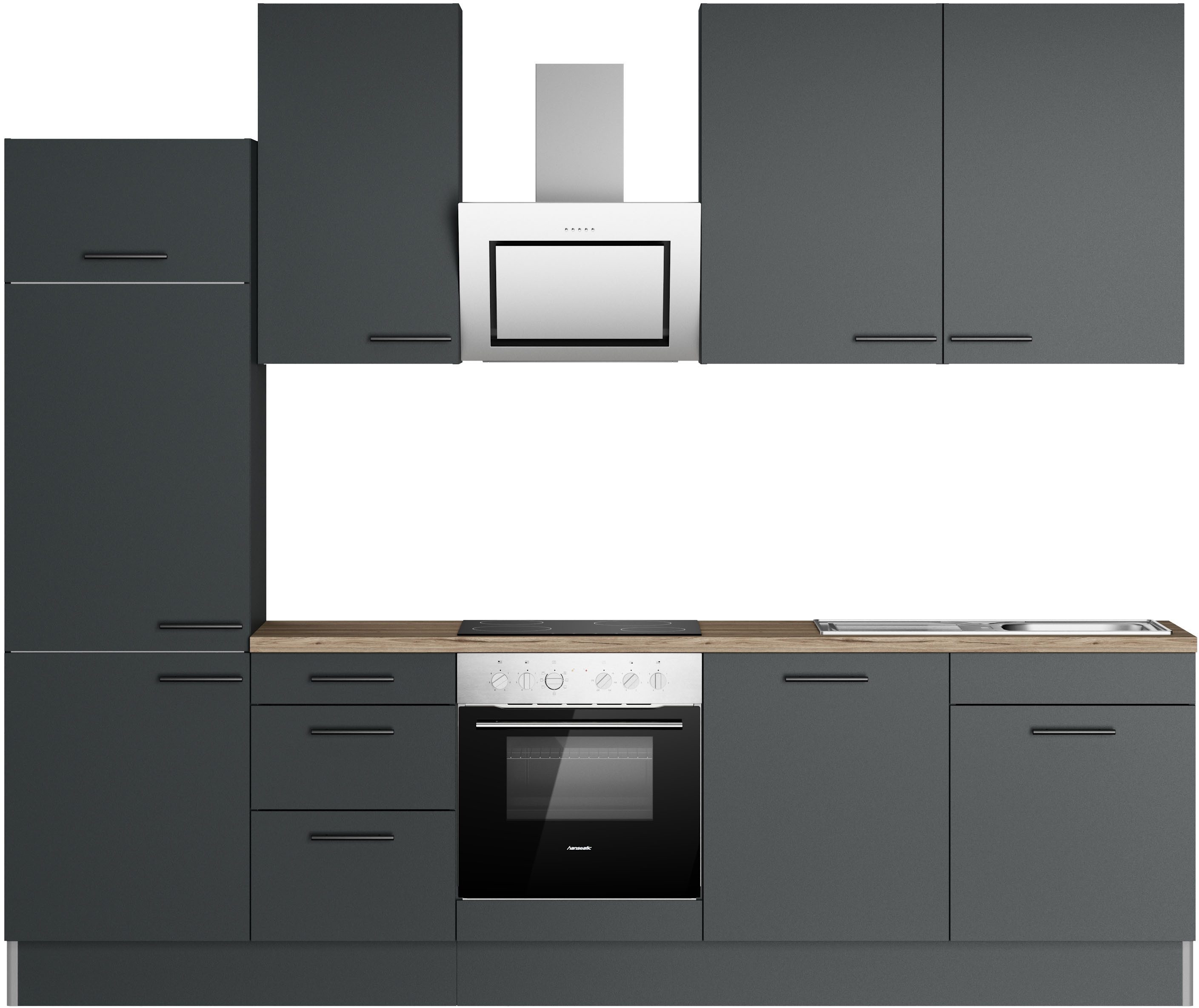 OPTIFIT Küchenzeile Fiona, Breite 290 cm, mit Hanseatic-E-Geräten, in Premi günstig online kaufen