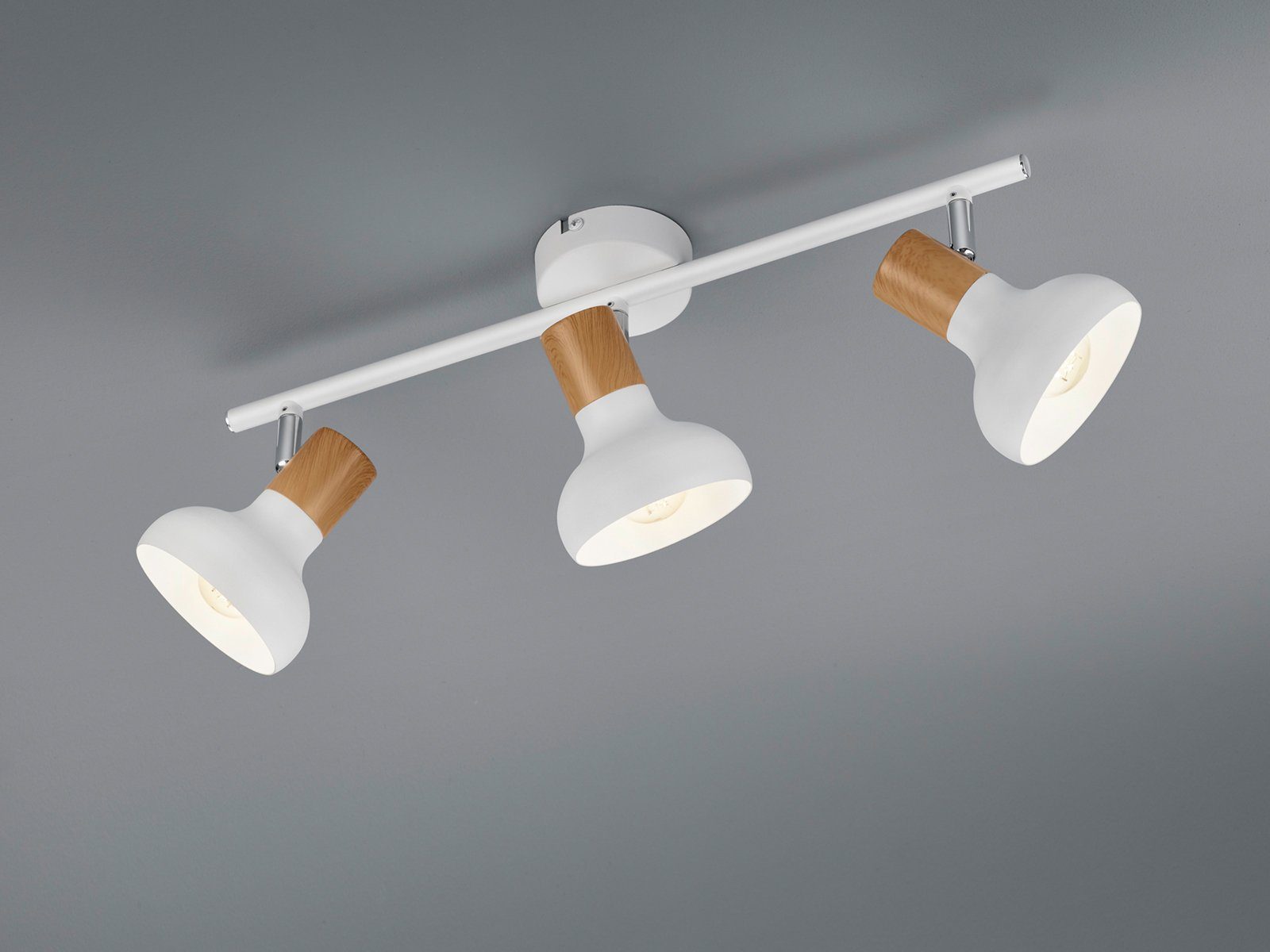 Reality Leuchten LED Deckenstrahler, LED wechselbar, warmweiß, Deckenleuchte dimmbar über Schalter Lichtspot Küchenbeleuchtung B 47cm