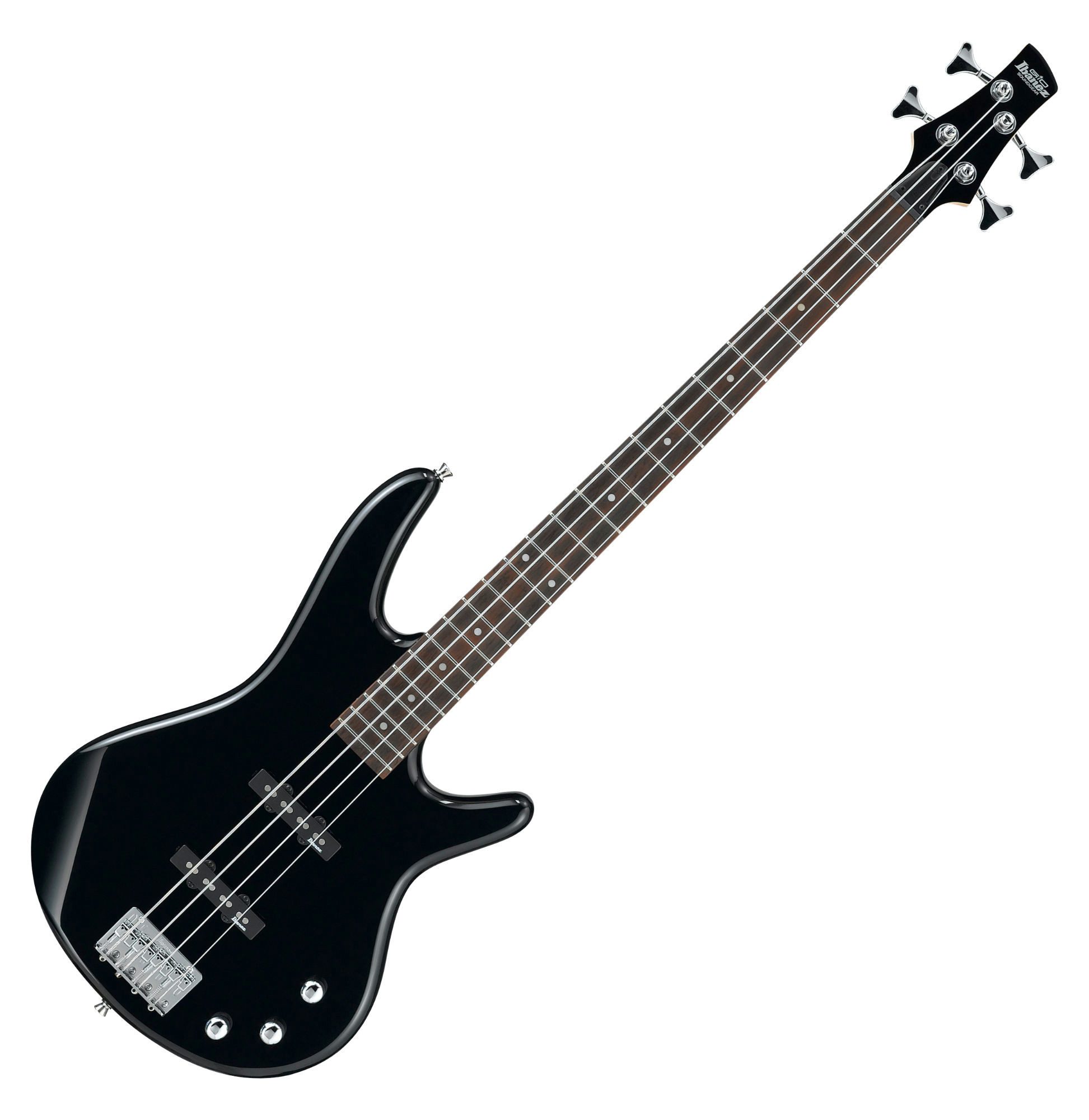 Ibanez E-Bass GIO GSR180-BK Black, Soundgear, E-Bass, 4-Saiter Bass mit 2 Single Coils, Gloss-Finish