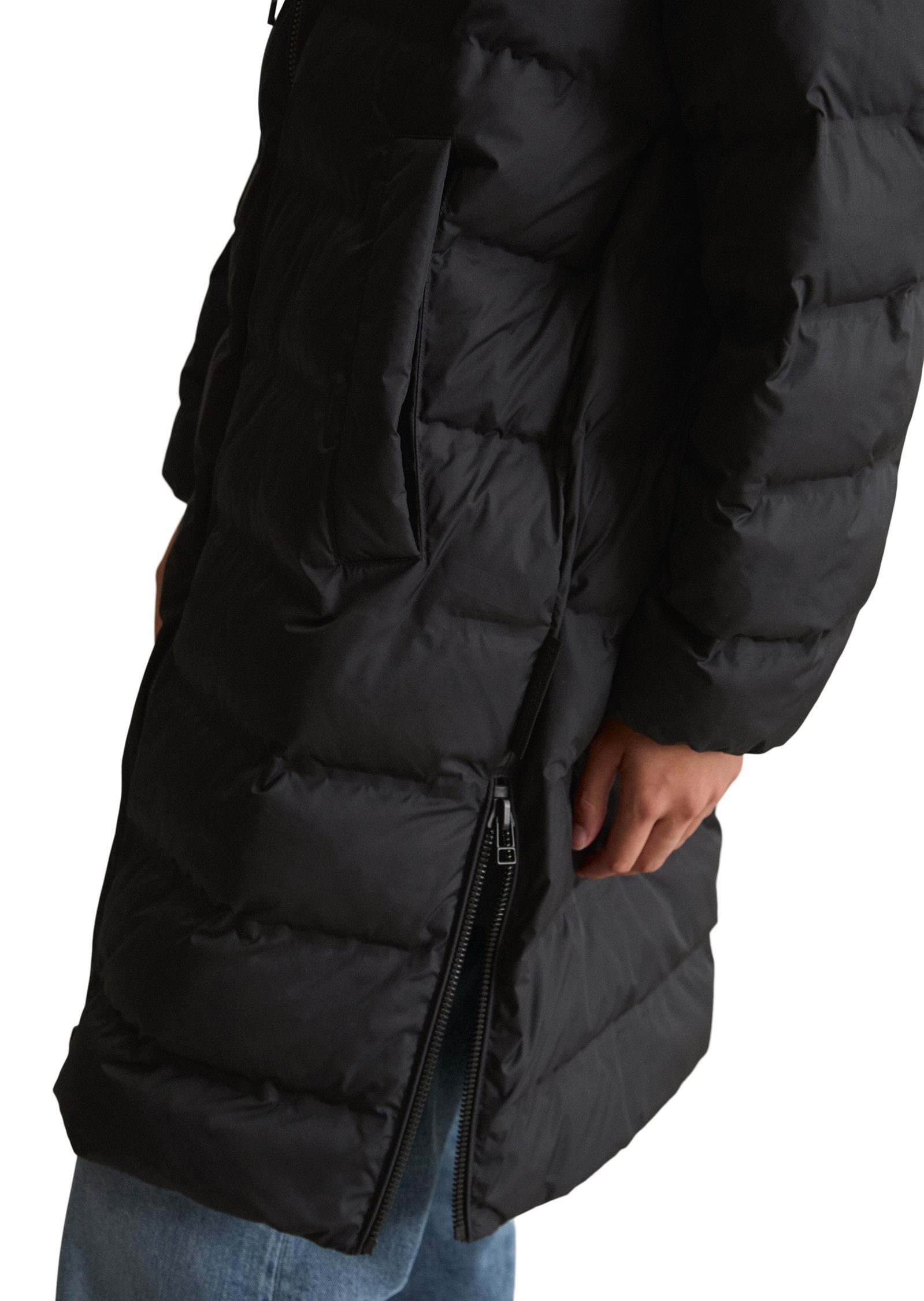Marc O'Polo DENIM Steppmantel mit Reißverschlüssen an der Seite