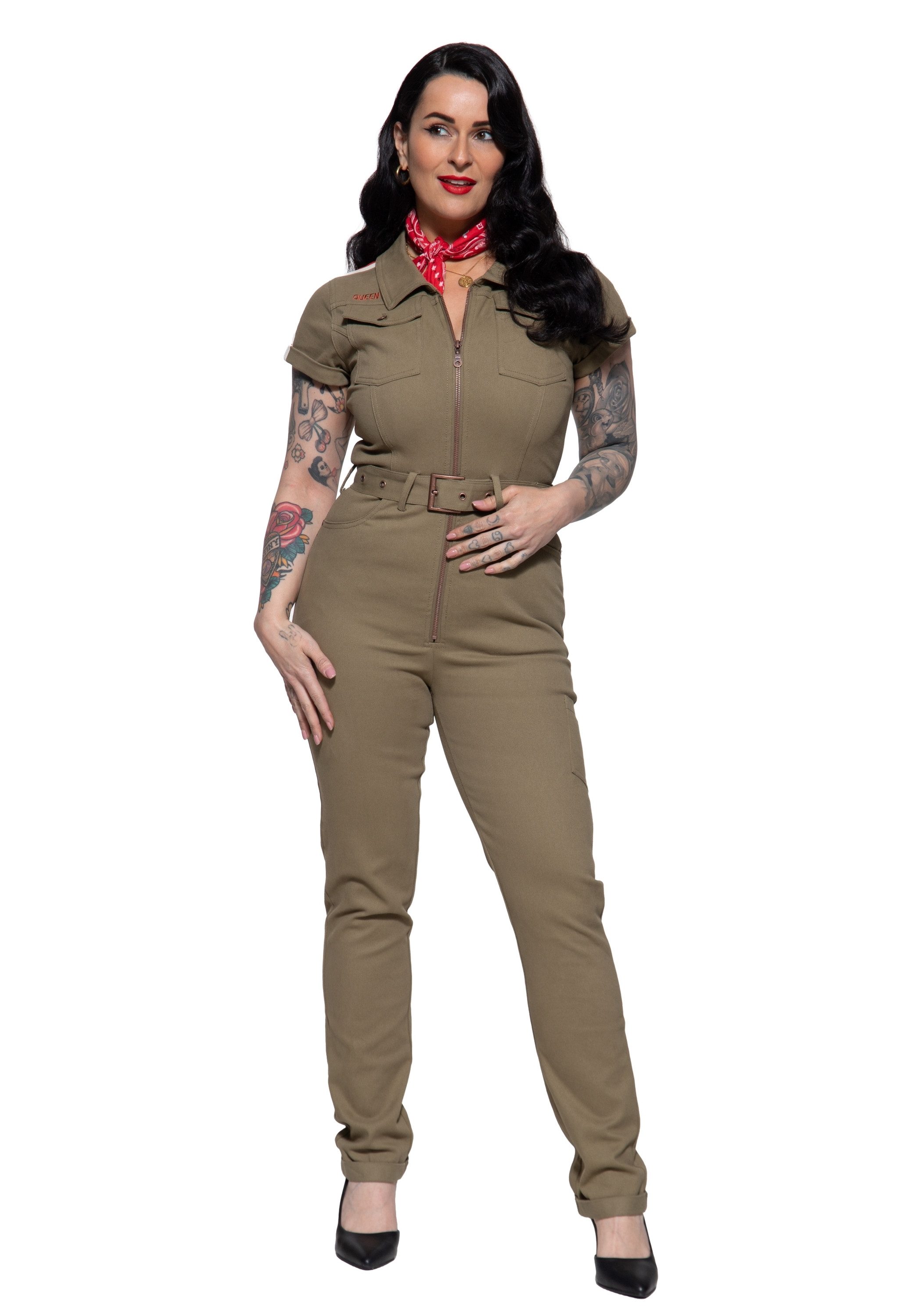 QueenKerosin Overall Racing Queen im Vintage-Look