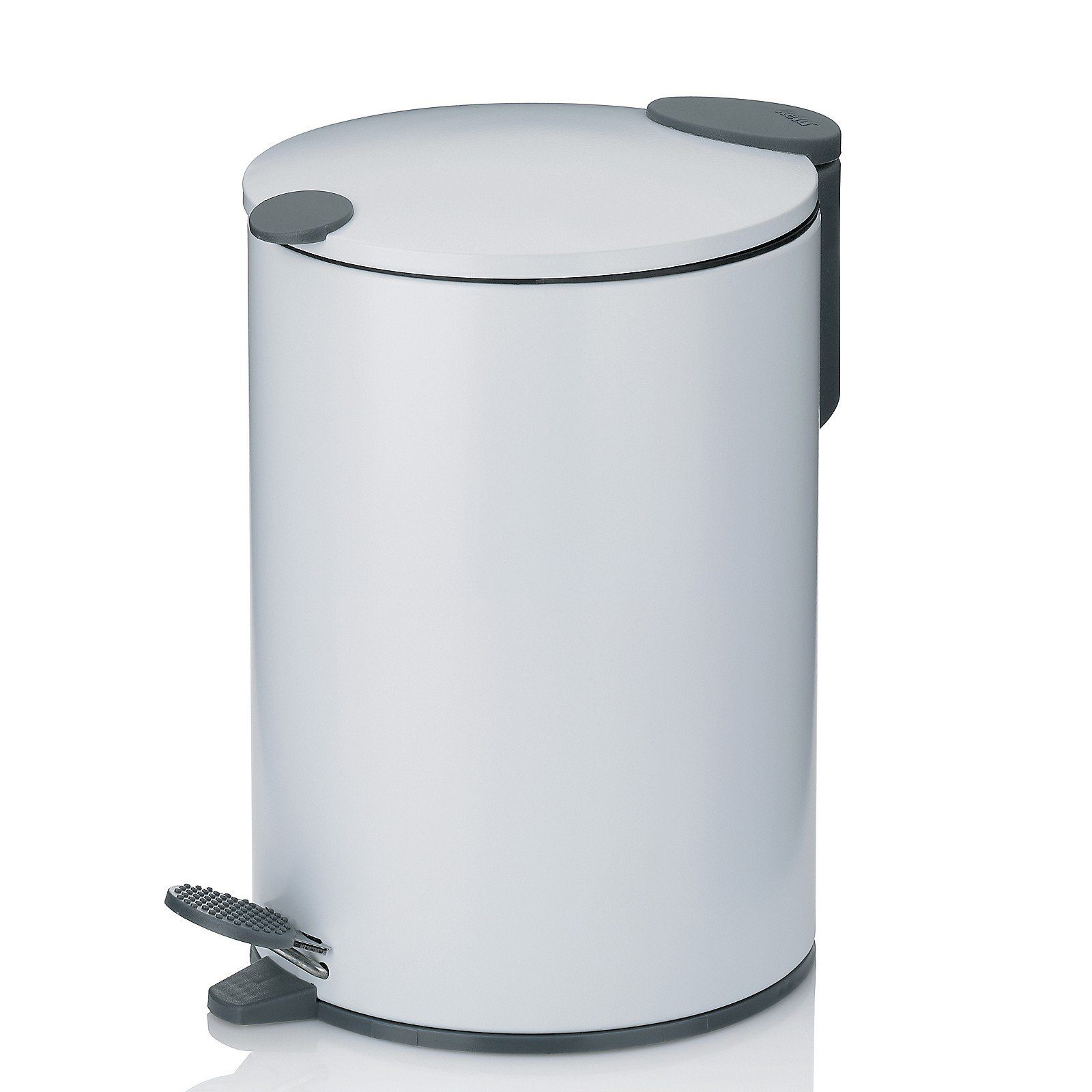 kela Kosmetikeimer Mats, 3Liter Silentclose, rutschhemmend, Deckel-Griff, Griffmulde zum Tragen