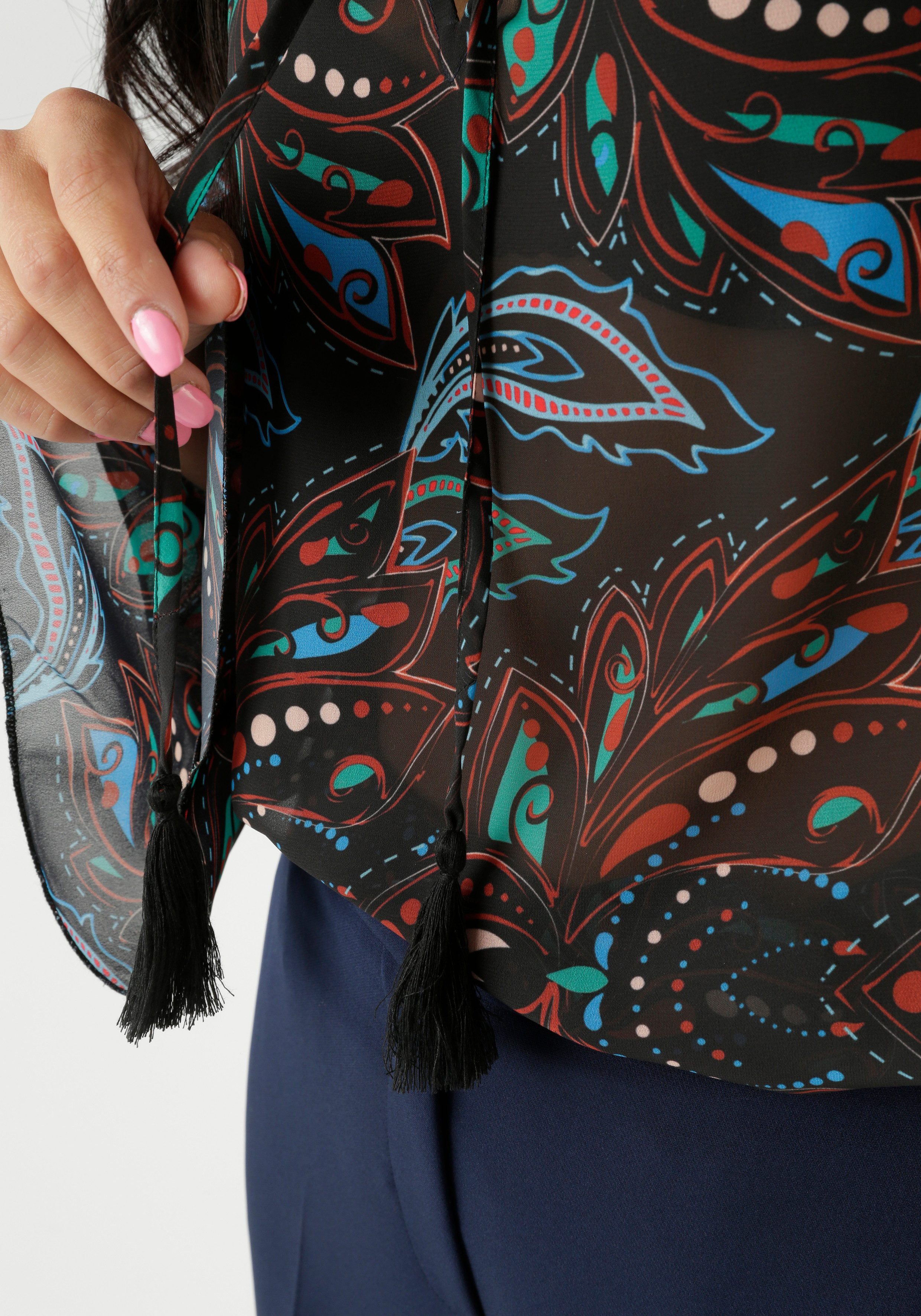 Aniston SELECTED Chiffonbluse aus leicht transparente Chiffon