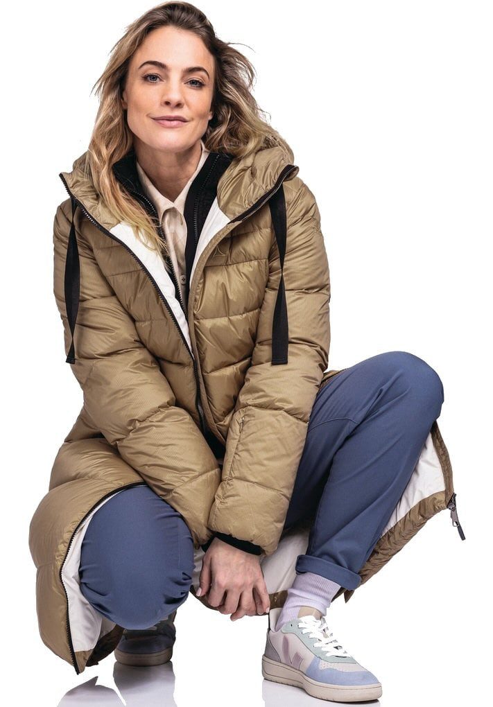 Schöffel Wintermantel Kenosha (Daunenmantel, winddicht, wasserabweisend) beigebraun Damen