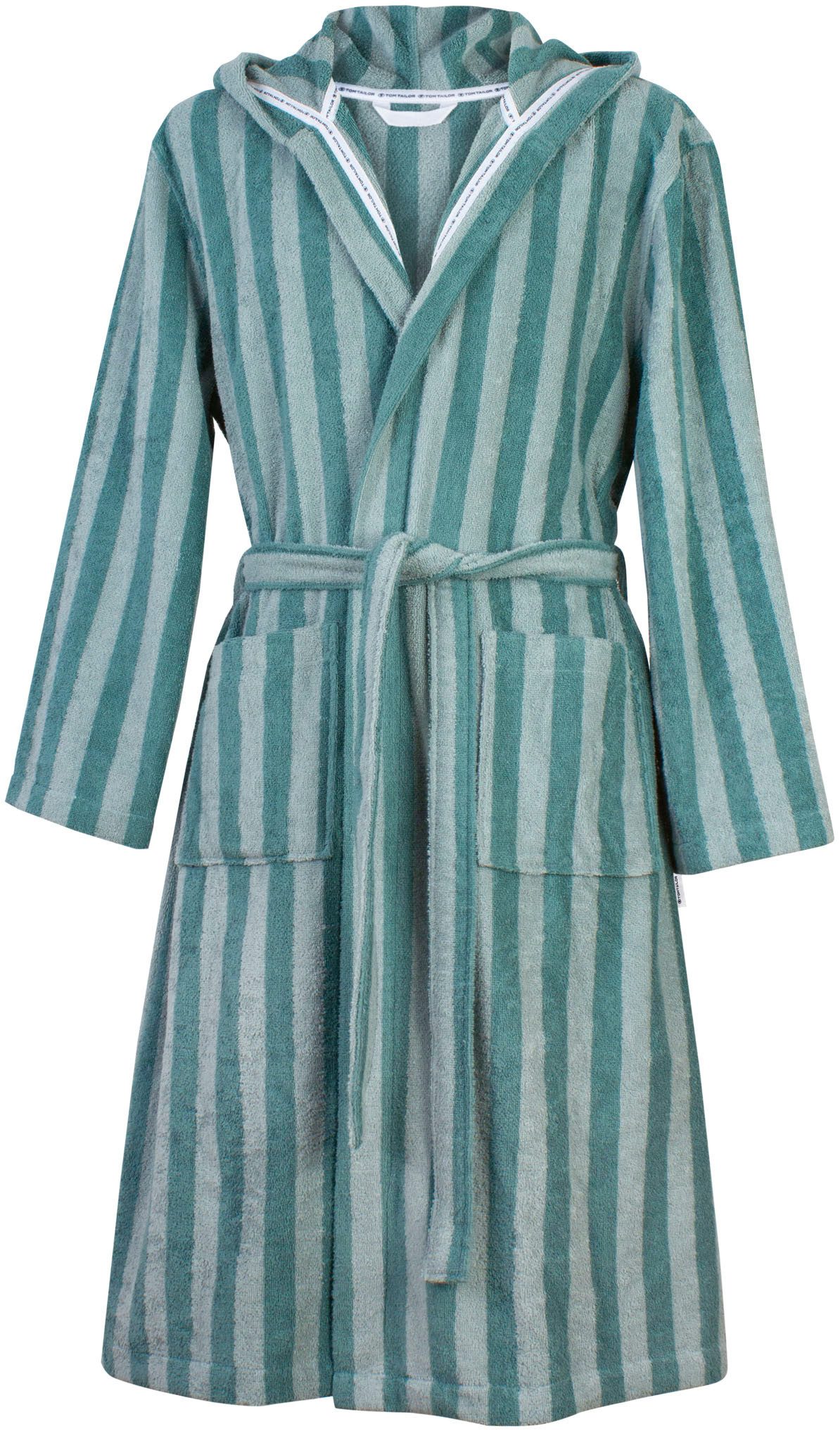 TOM TAILOR HOME Bademantel Bademantel CLASSIC BATH, Langform, Frottier, Kap günstig online kaufen