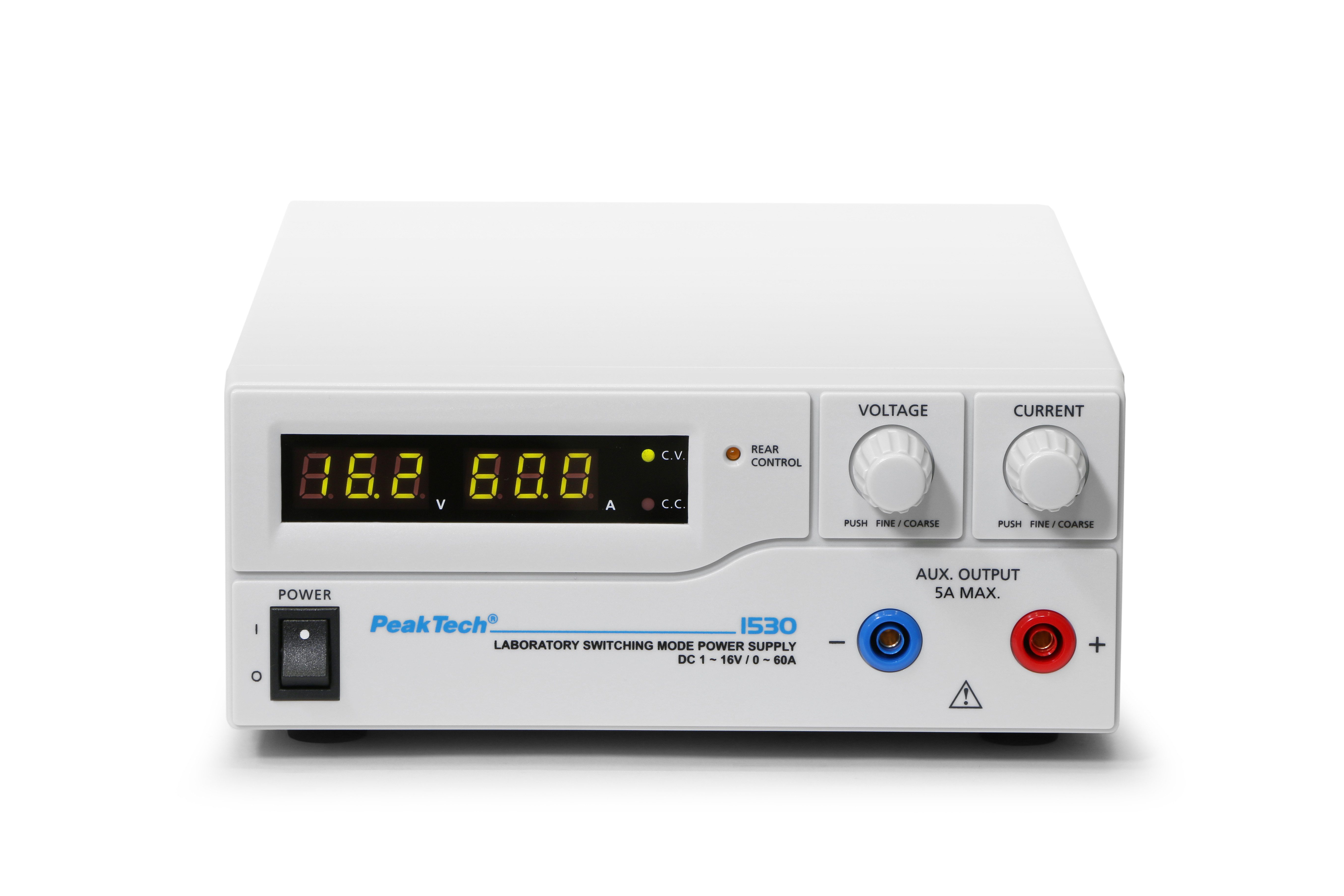 PeakTech Labornetzteil 1-16V / 0-60A DC – Labornetzgerät Labor-Netzteil
