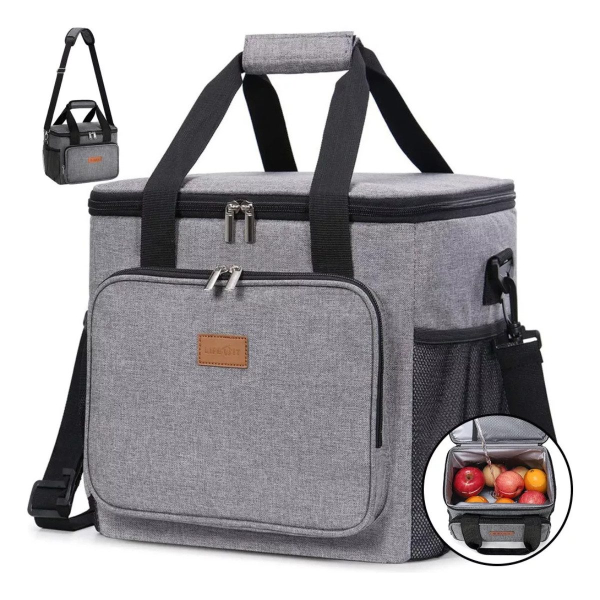 ZEUOPQ Kühlbox Kühlmanschette 16L Kühlrucksack Kühltasche Picknicktasche Lunchtasche, Groß