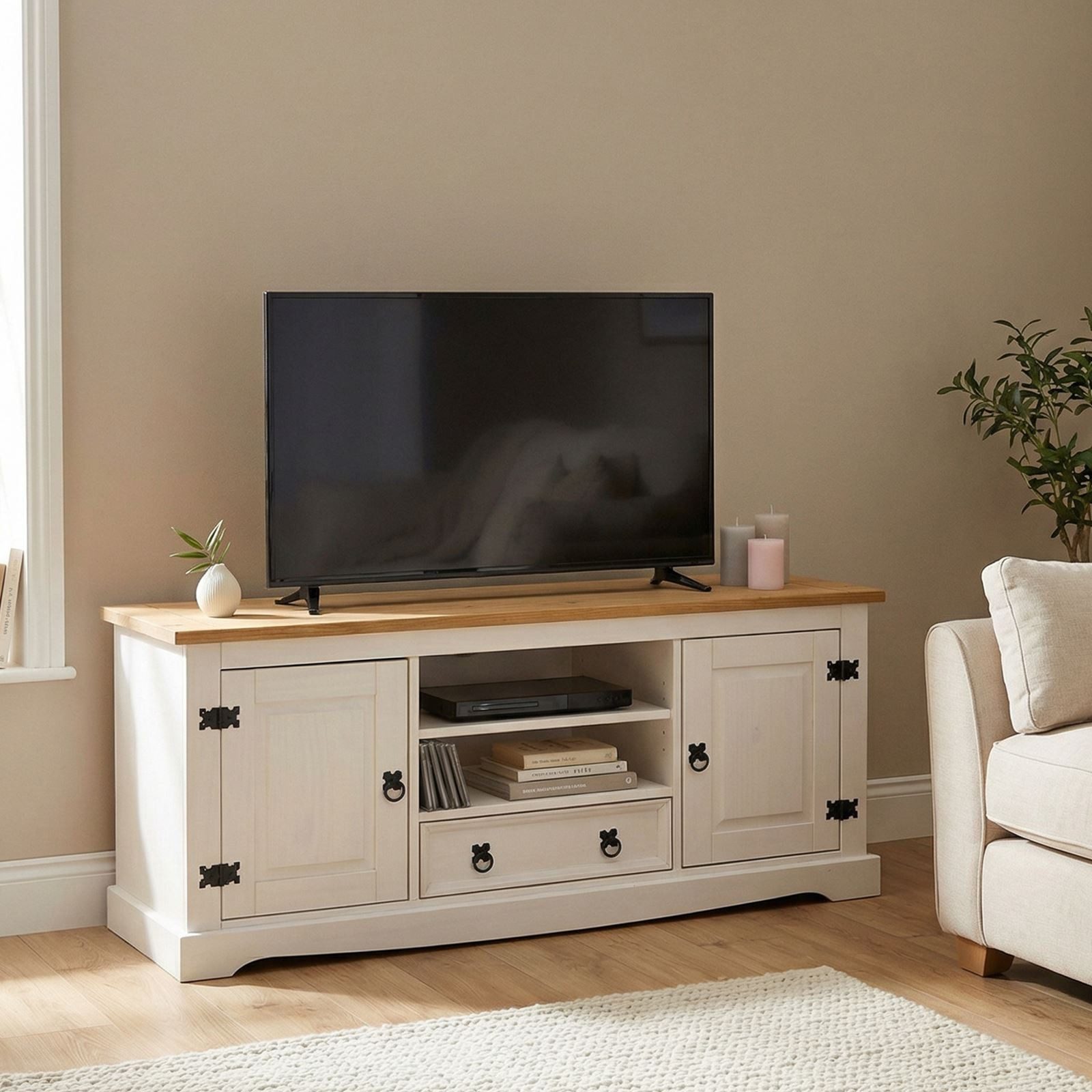 IDIMEX Lowboard TEQUILA, Lowboard TV-Board Fernsehtisch Kiefer 2