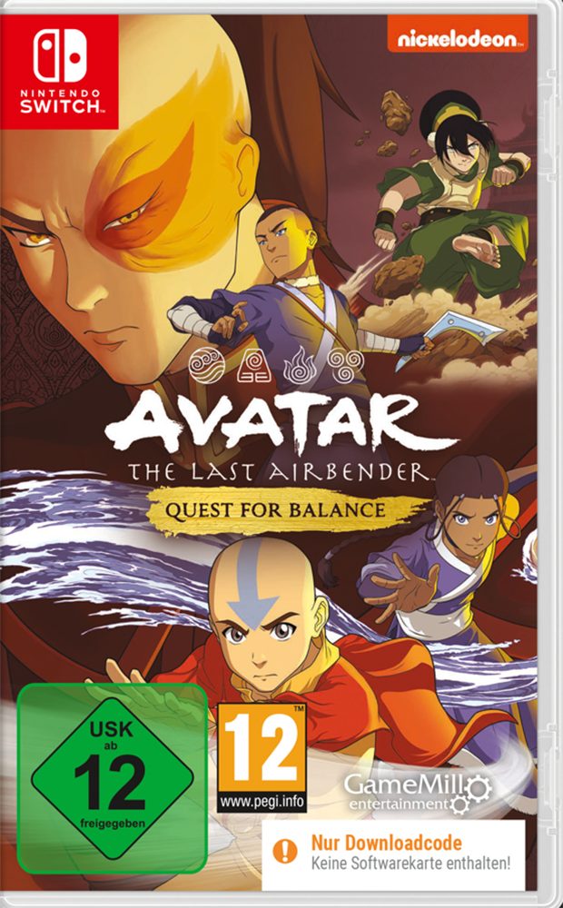 Avatar The Last Airbender Quest for Balance (CIB) [Switch] (Code in a Box), Nintendo Switch