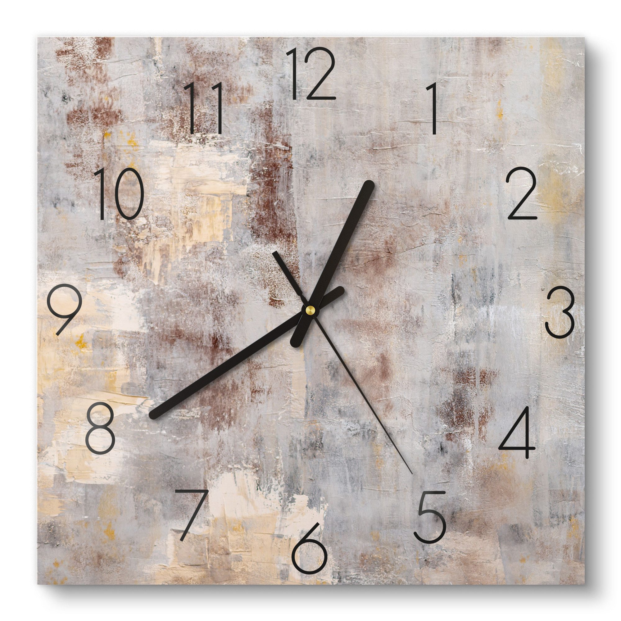 DEQORI Wanduhr 'Verwitterte Eleganz' (Glas Glasuhr modern Wand Uhr Design K günstig online kaufen